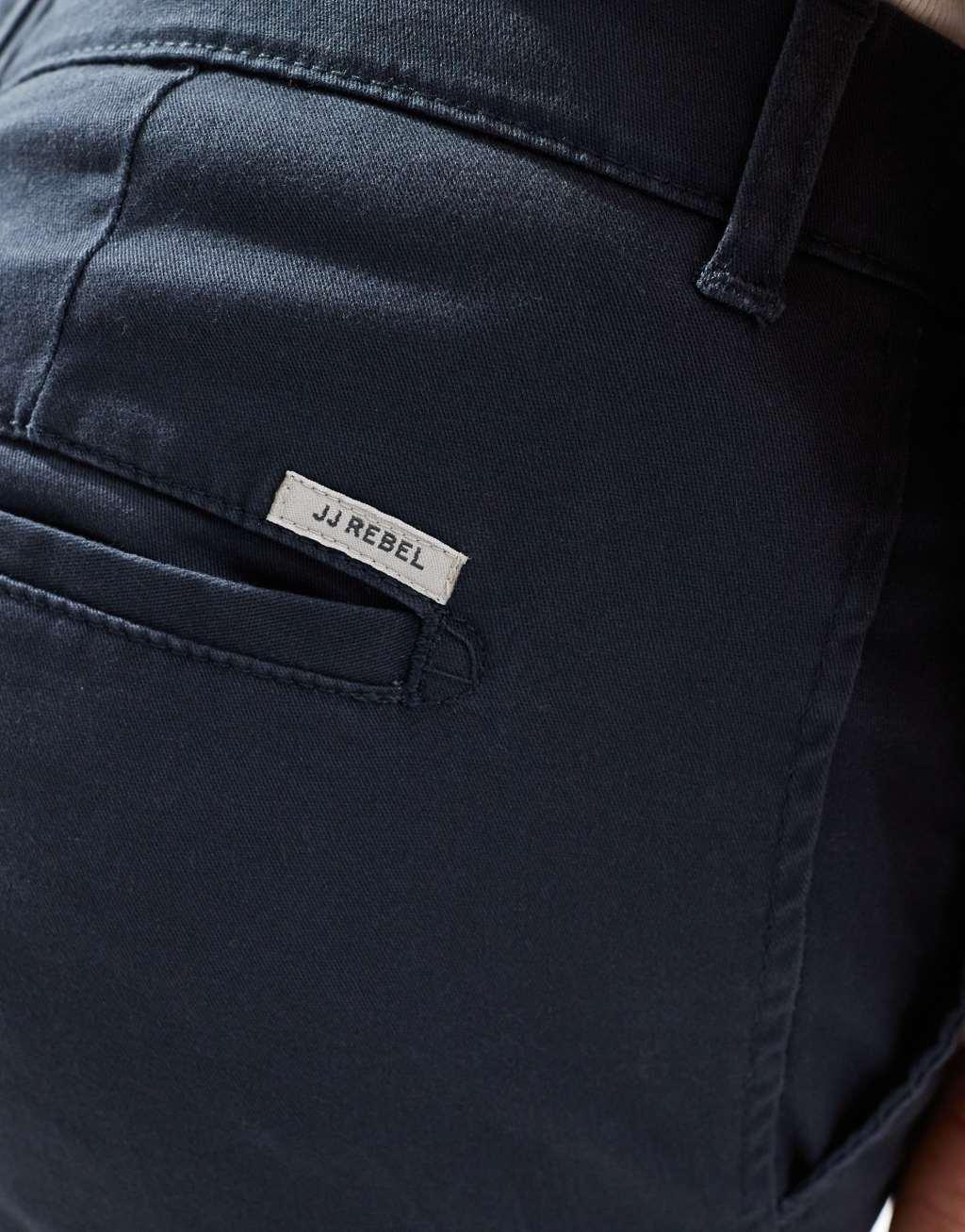 JJ Rebel slim fit chino pants in navy Product Image