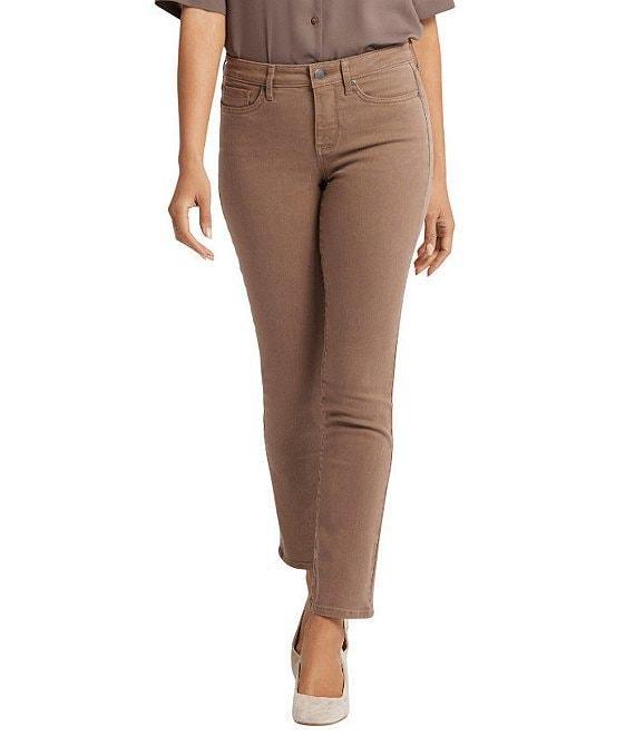 NYDJ Sheri Mid Rise Slim Leg 5-Pocket Stretch Denim Jeans Product Image