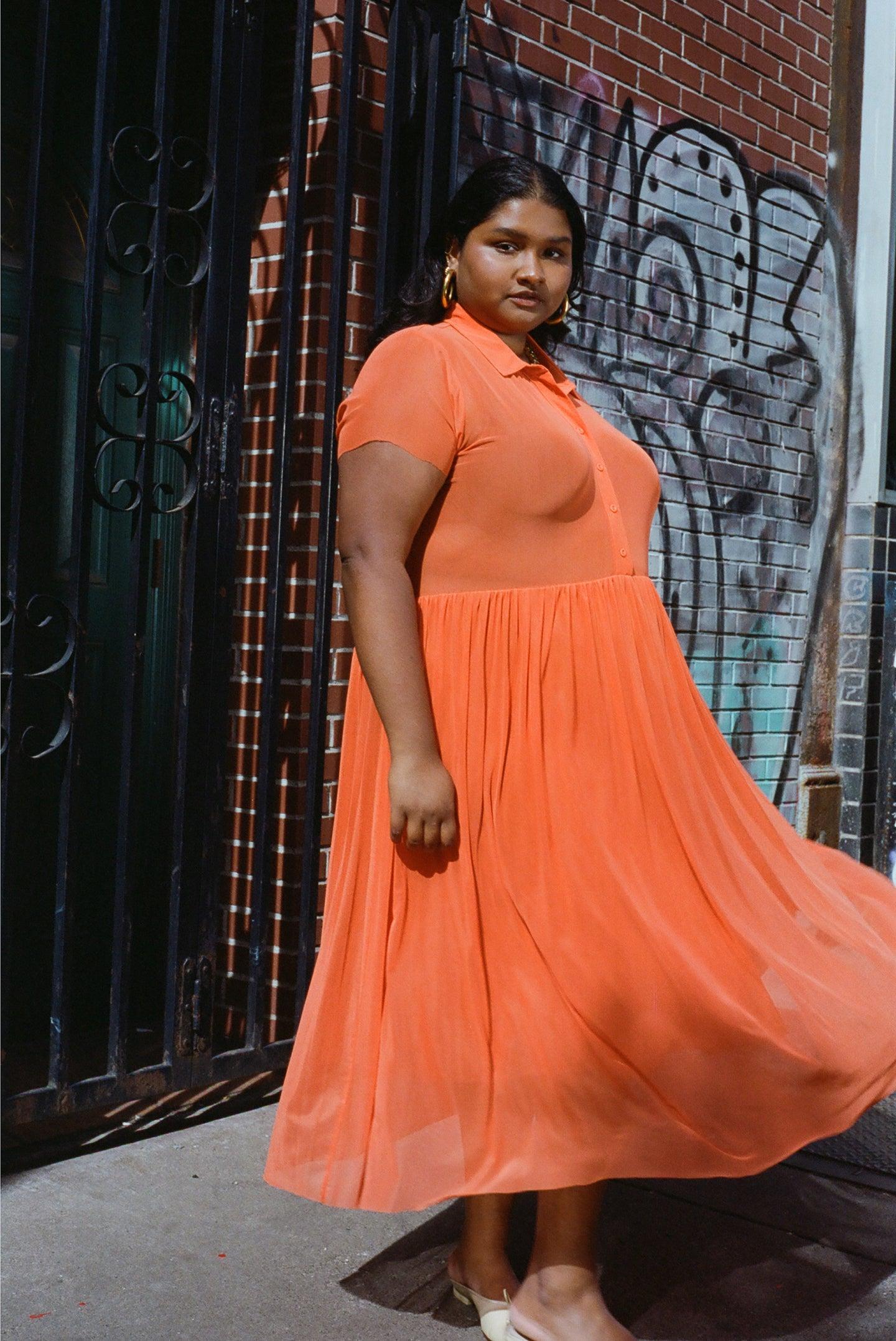 Sid Dress - International Orange Product Image