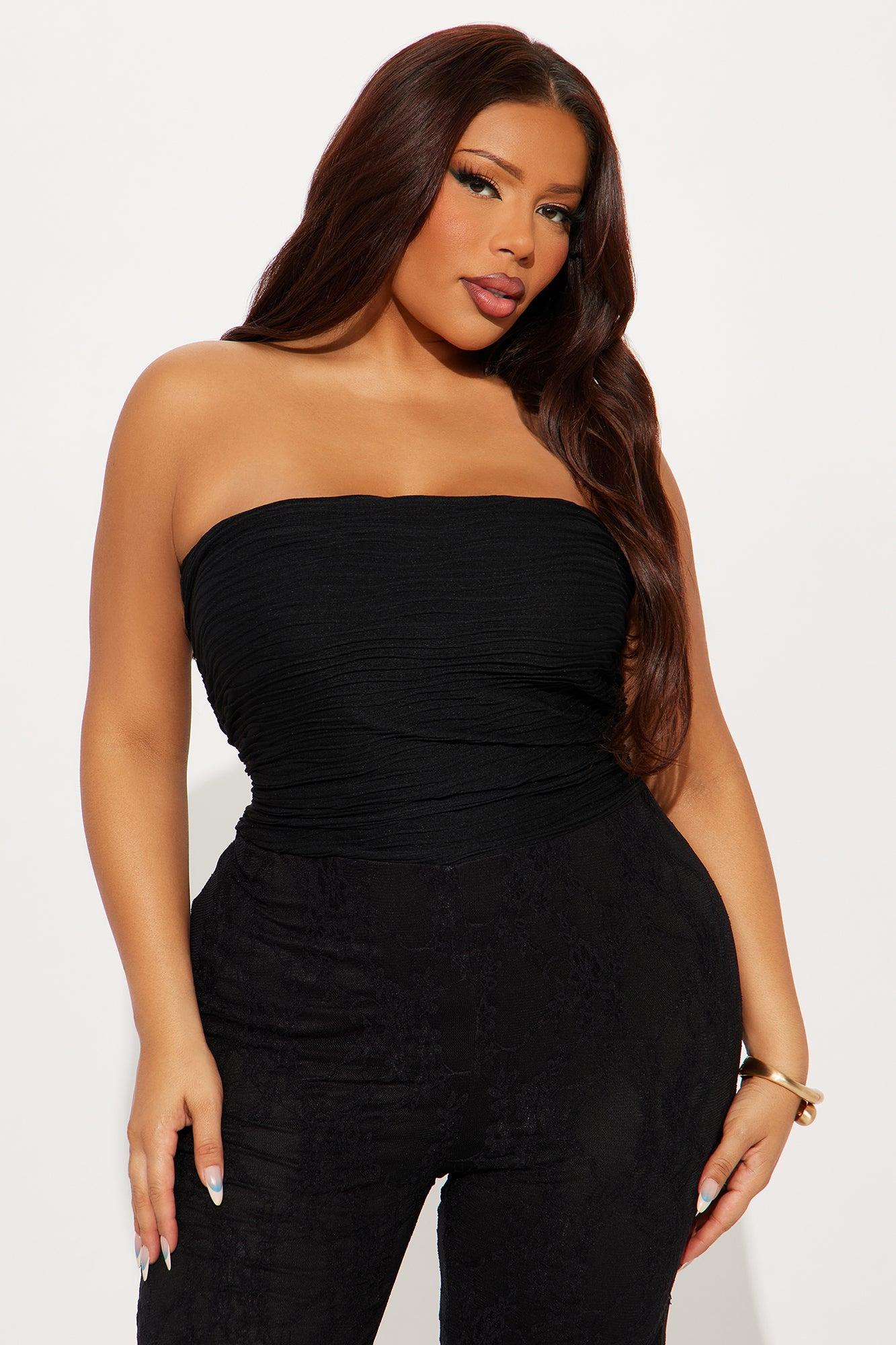 Lea Lace Jumpsuit - Black Product Image