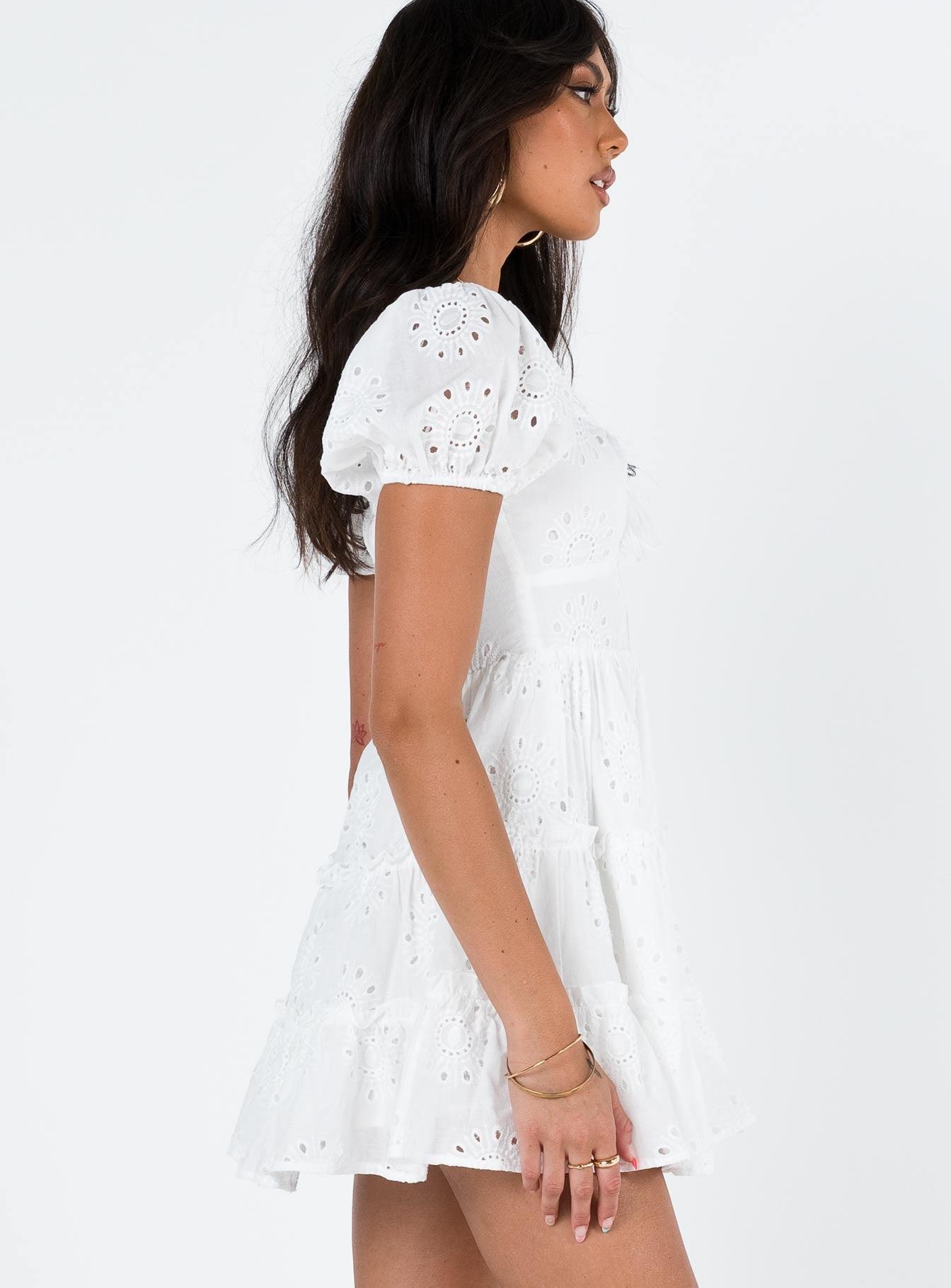 Lavine Mini Dress White Product Image