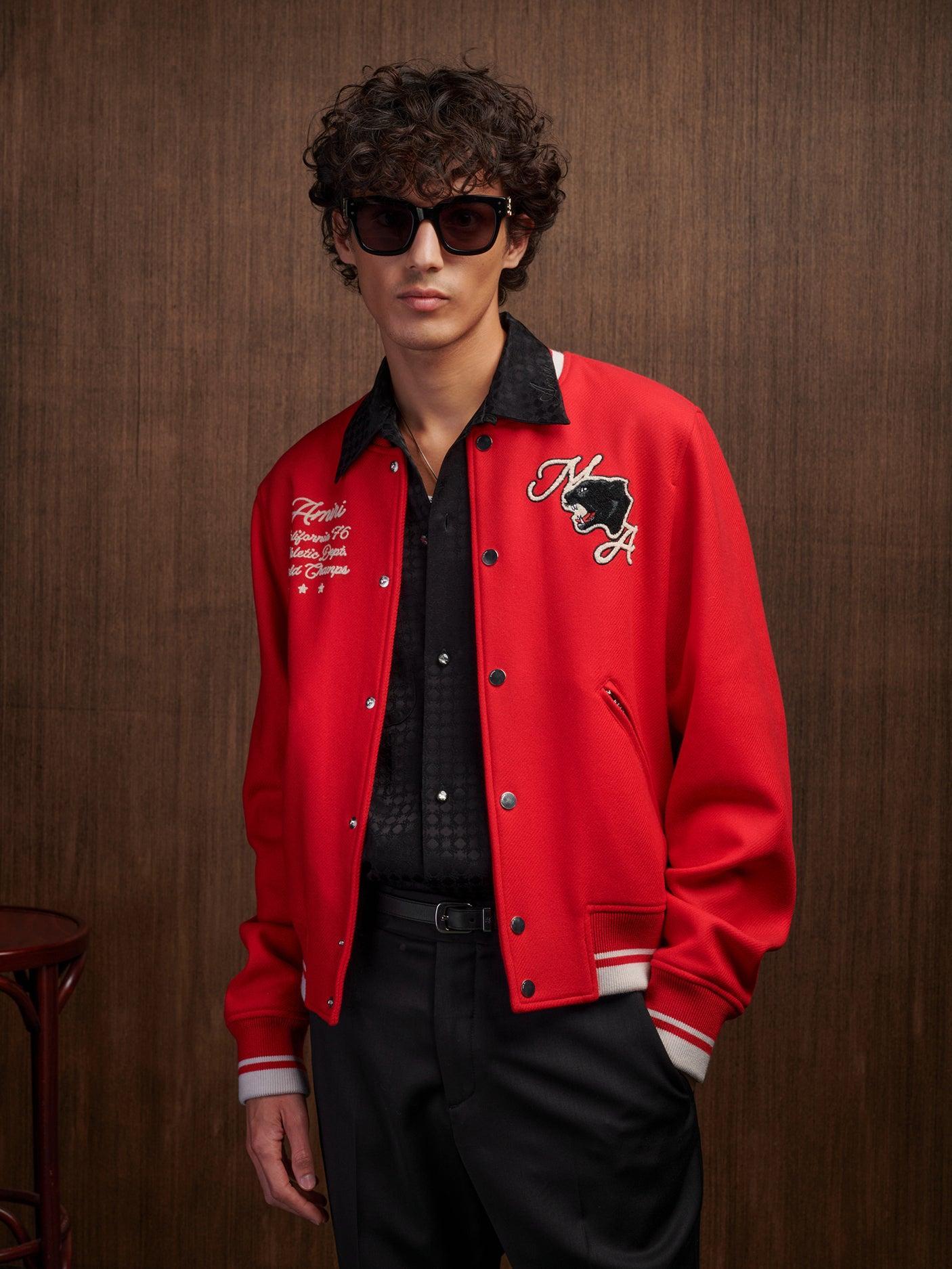 AMIRI PANTHER BOMBER - Varsity Red Male Product Image