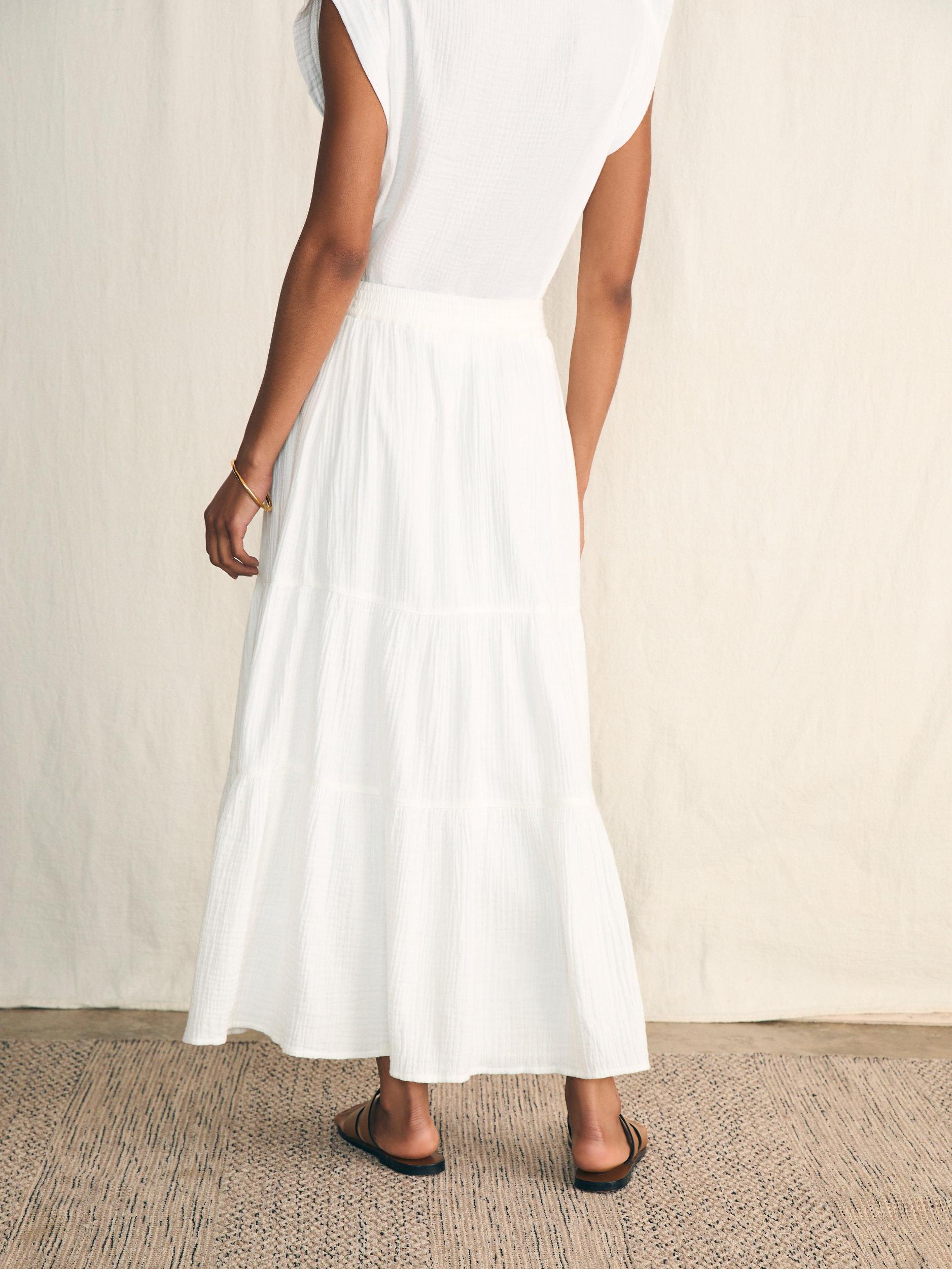 Dream Cotton Gauze Valentina Skirt - White Female Product Image