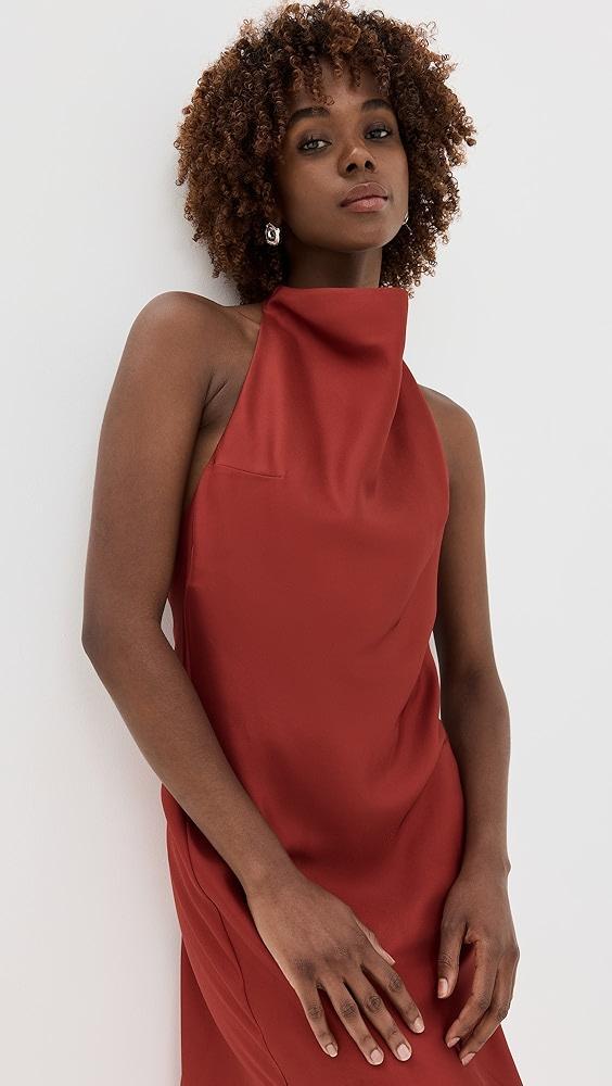 Róhe Halter Dress with Open Back | Shopbop Product Image