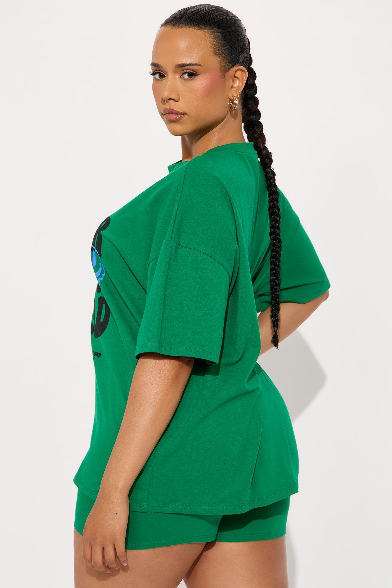 Better Days Ahead Short Set - Kelly Green Product Image