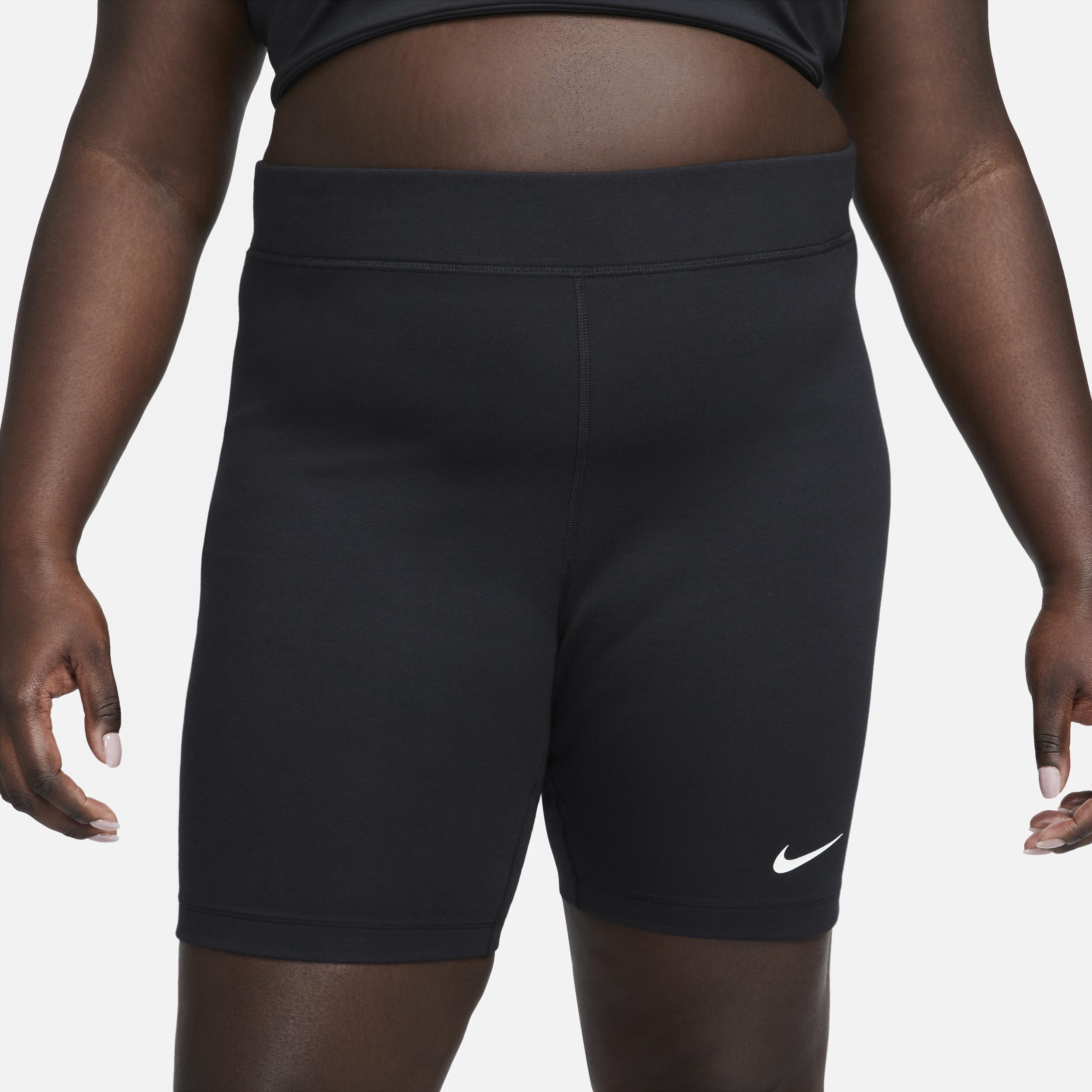 Womens Nike Sportswear Classic High-Waisted 8 Biker Shorts (Plus Size) | FB3102-010 Product Image