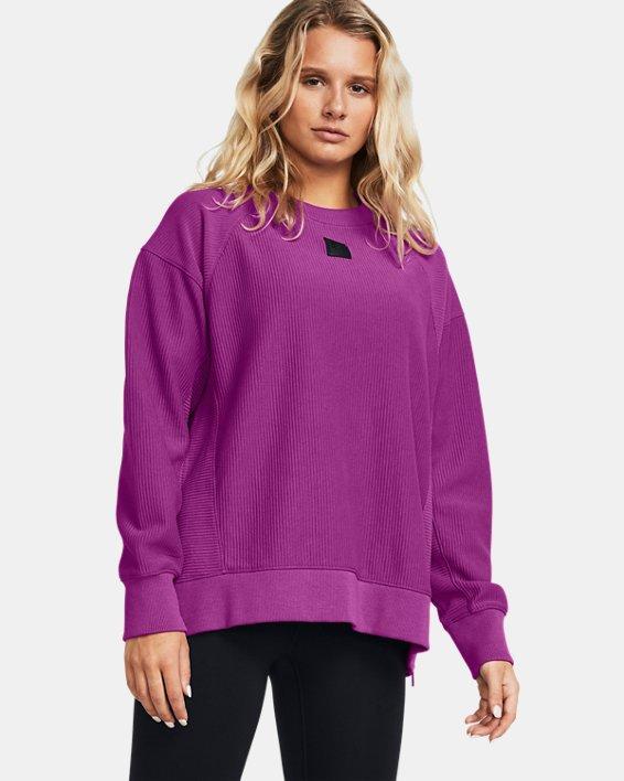 Women's UA Ottoman Fleece Crew Product Image