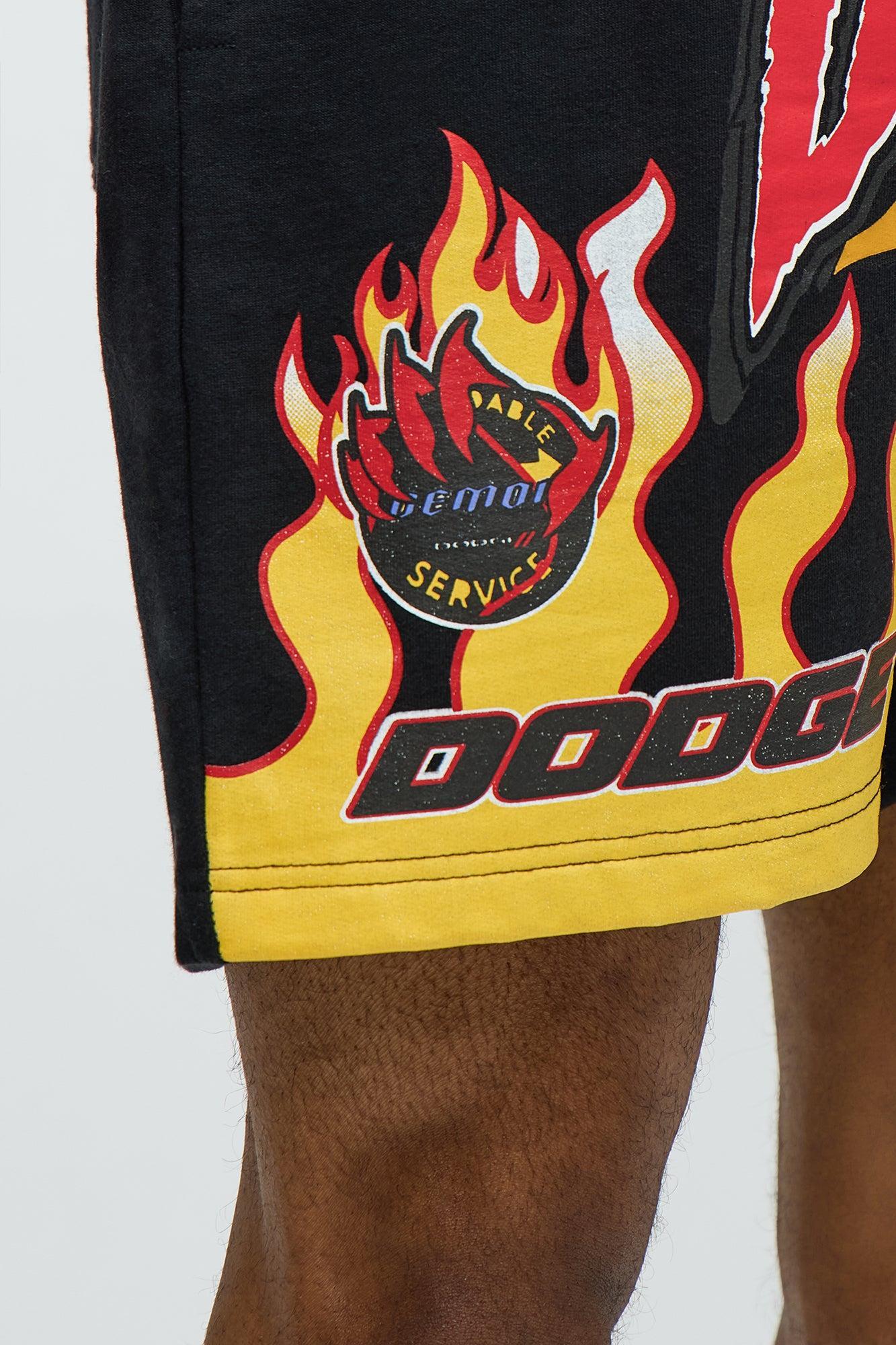 Dodge Demon Racing Team Sweatshorts - Black Product Image