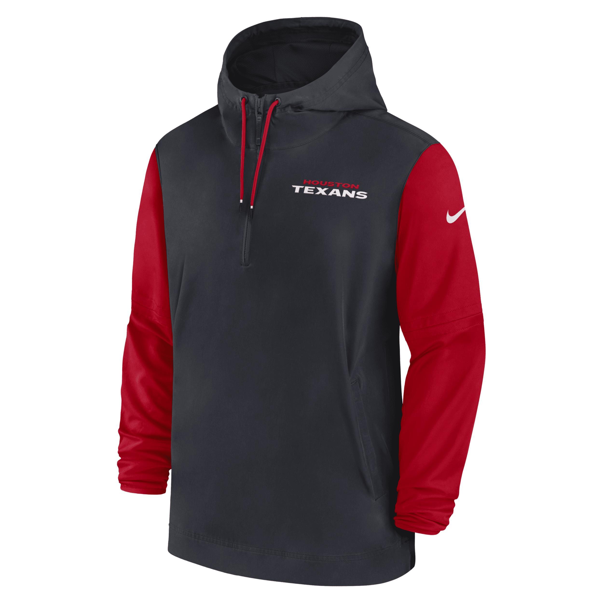 New York Giants Sideline Pre-Game Player Nike Men's NFL 1/2-Zip Hooded Jacket Product Image