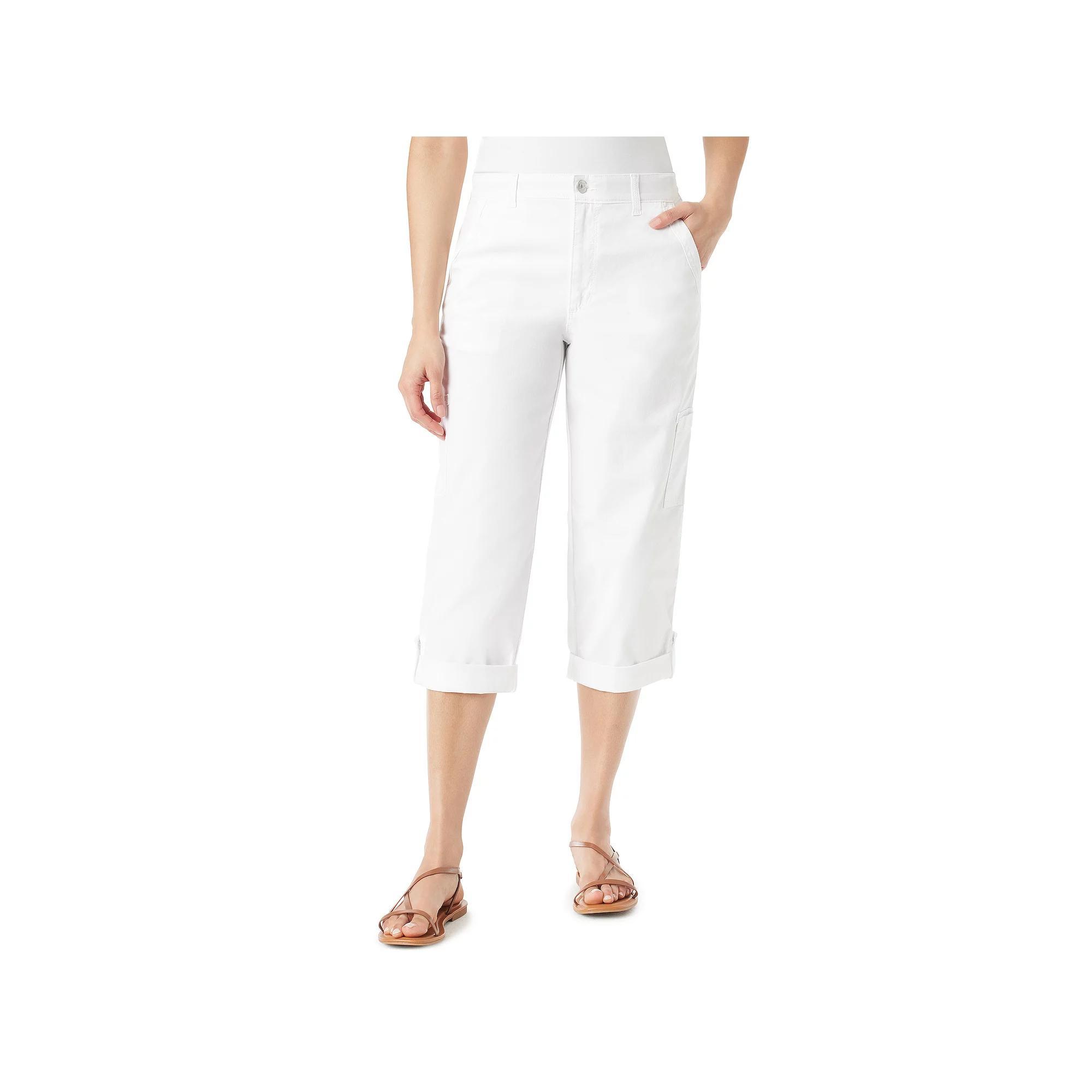 Womens Gloria Vanderbilt Cargo Capris Garden Green Product Image