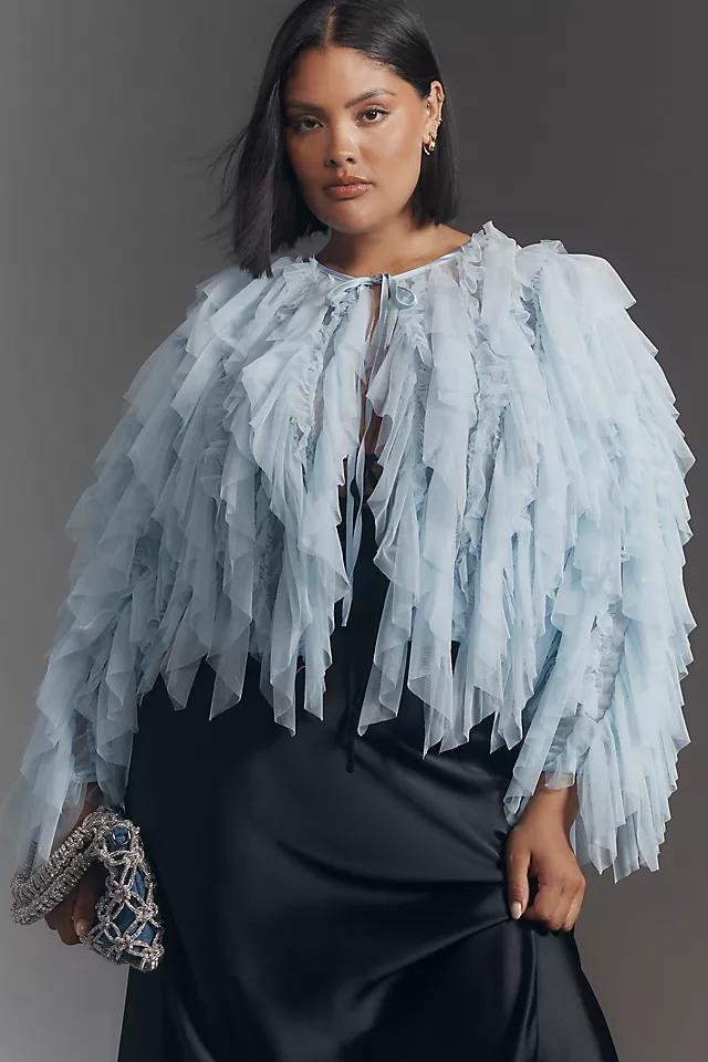 By Anthropologie Tulle Bomber Jacket Product Image