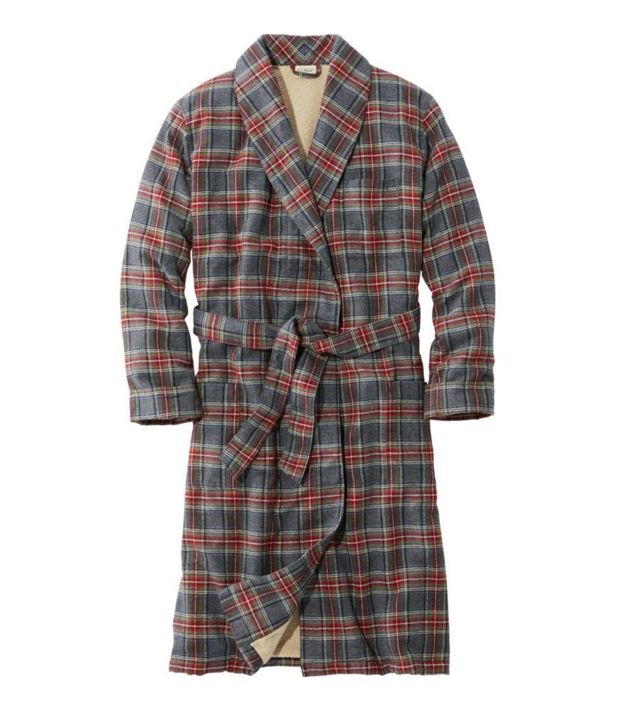 
                            Men's Scotch Plaid Flannel Robe, Sherpa-Lined
                         Product Image