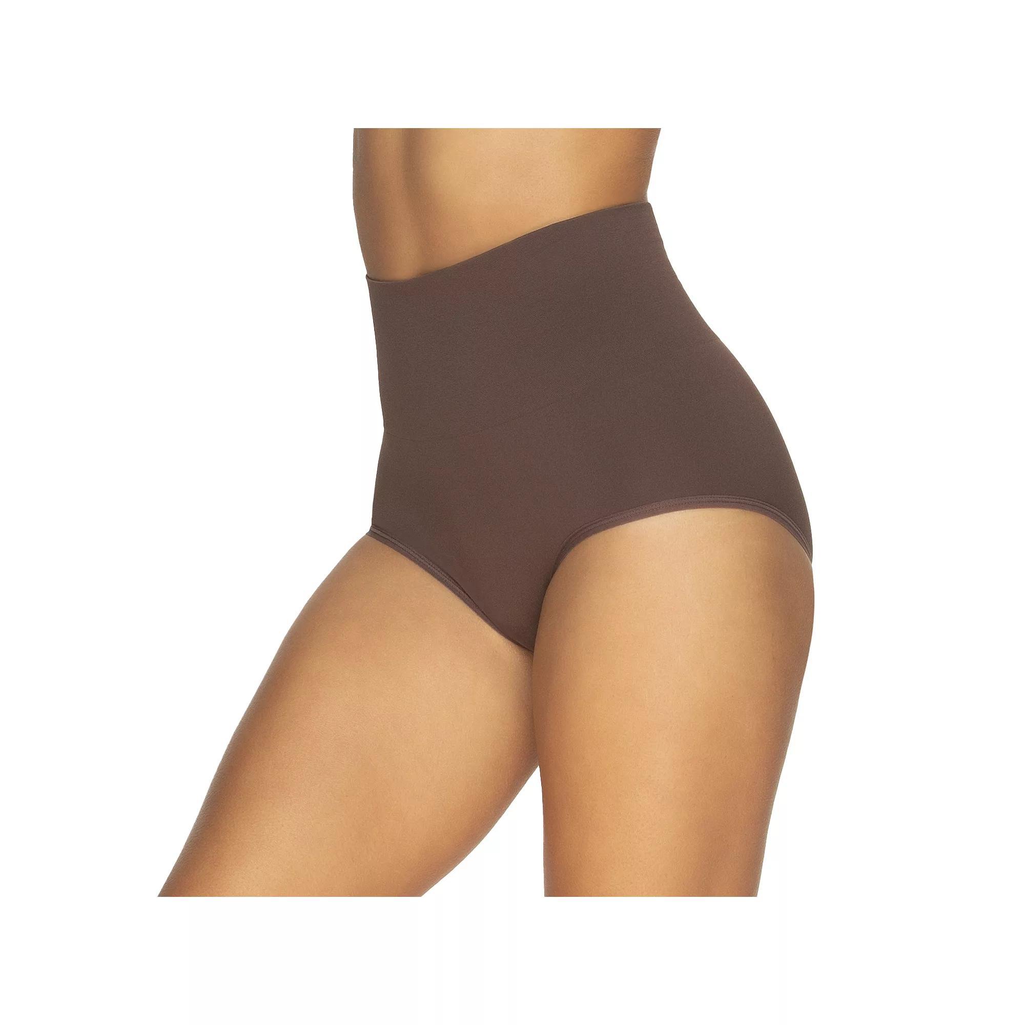 Women's Jezebel Fusion Waist Light Control Shaping Brief Panty 2983P1, Size: Large, Black Blk Product Image