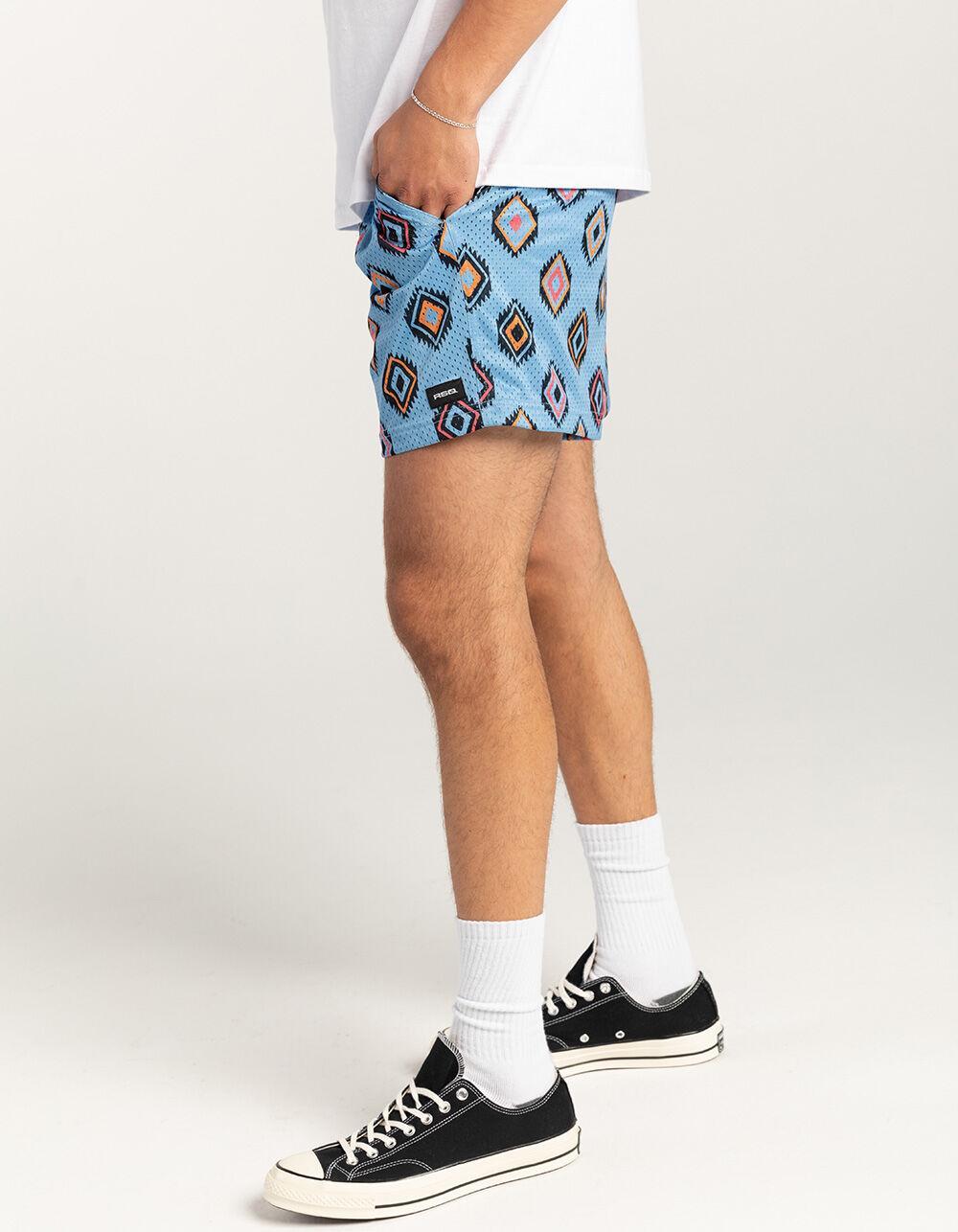 RSQ Mens 6" Mesh Shorts - PINK COMBO Product Image