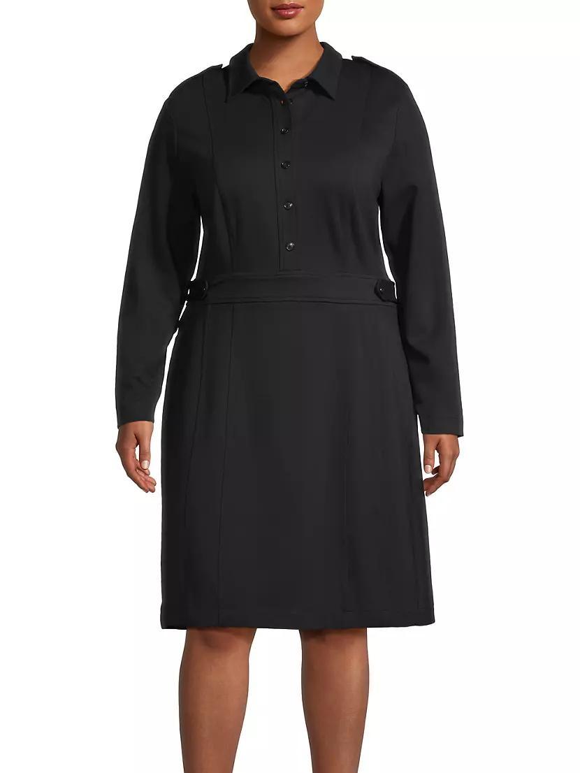 Elena Knee-Length Shirtdress Product Image
