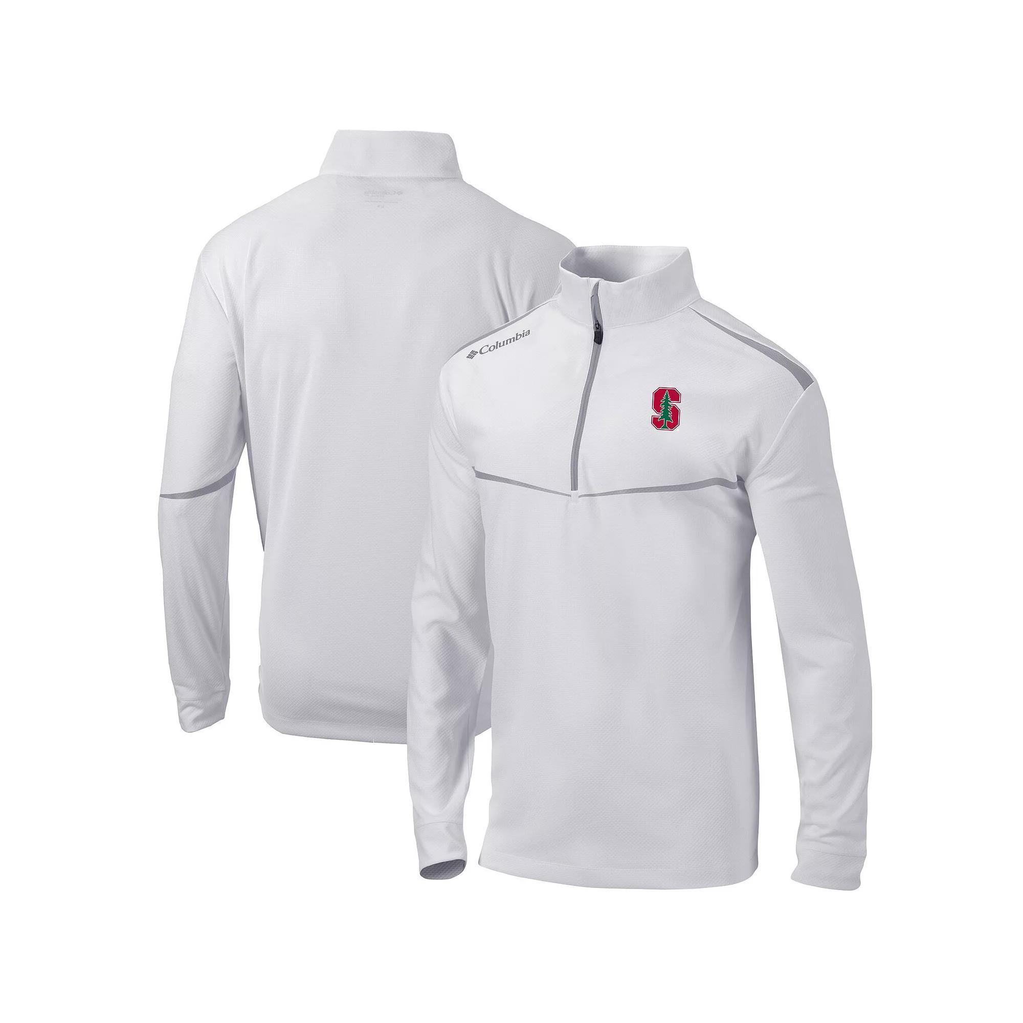 Mens Columbia Stanford Cardinal Scorecard Quarter-Zip Jacket Product Image