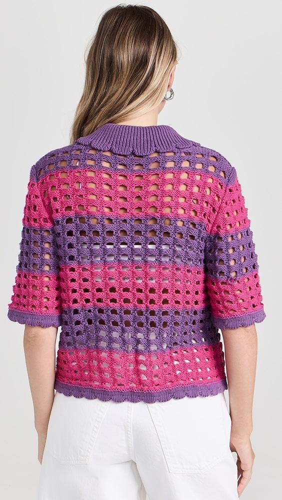 Little Lies Violet Crochet Top | Shopbop Product Image