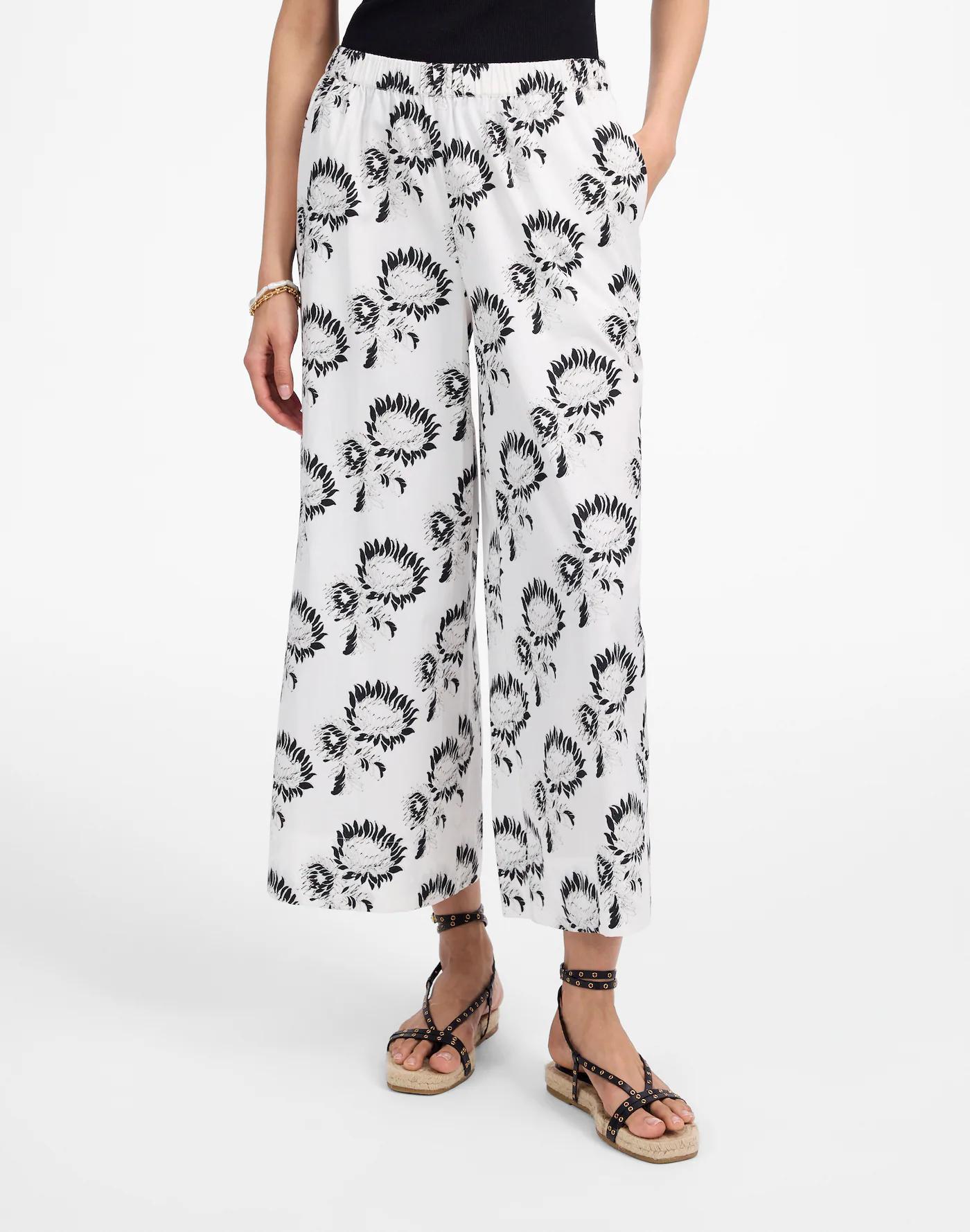 Pull-On Culottes in Cotton Poplin Product Image