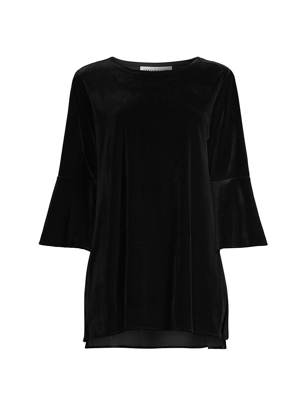Caroline Rose Bella Velvet Bell Sleeve Tunic Product Image
