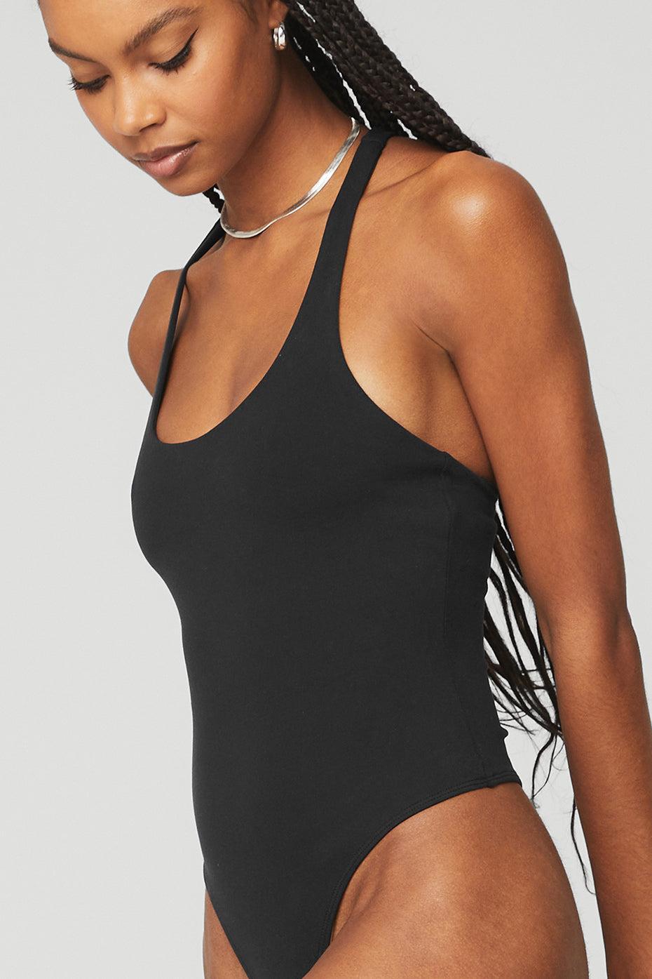 Sleek Back Bodysuit - Black Product Image