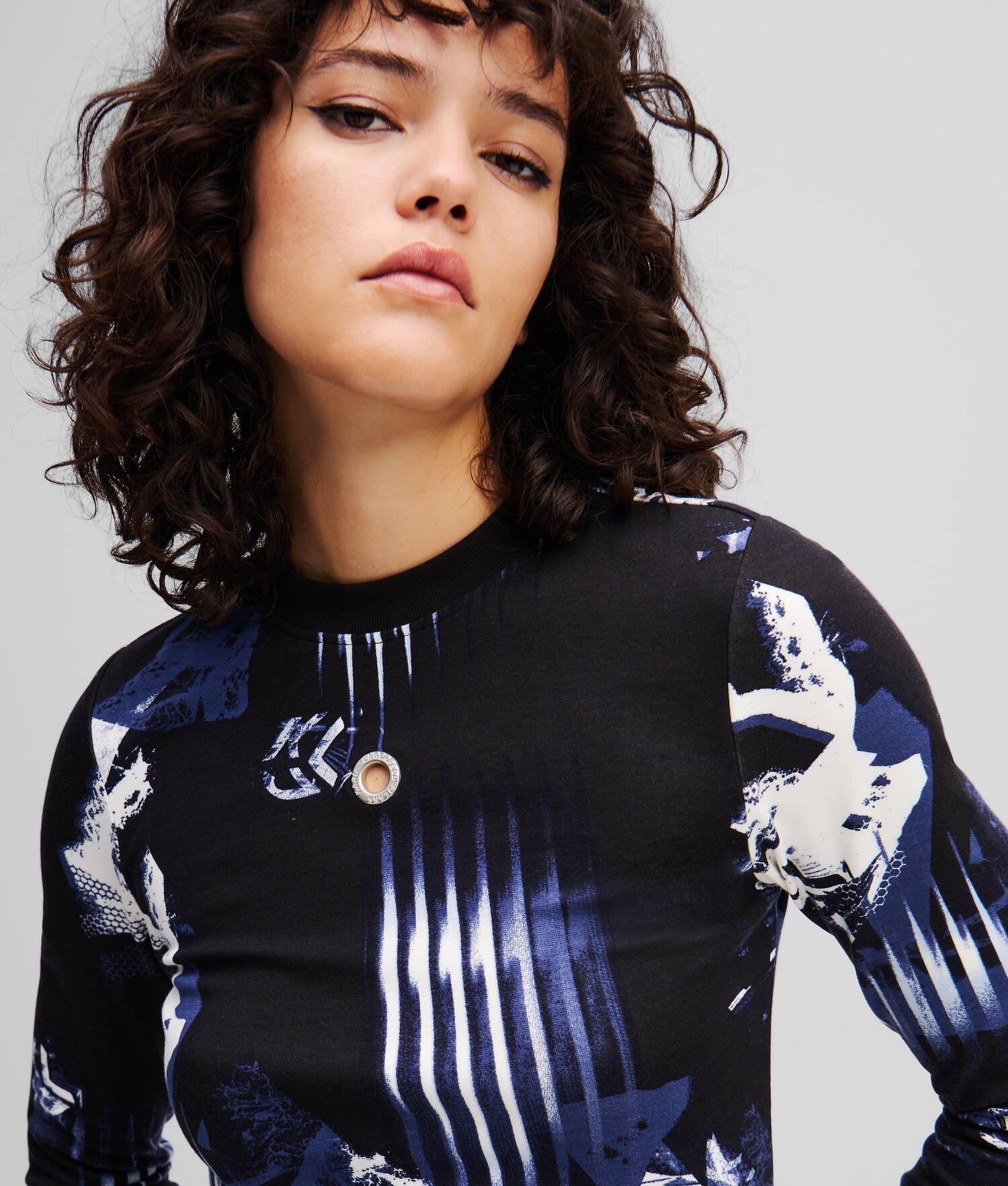 LONG-SLEEVED DIGITAL PRINT TOP Product Image