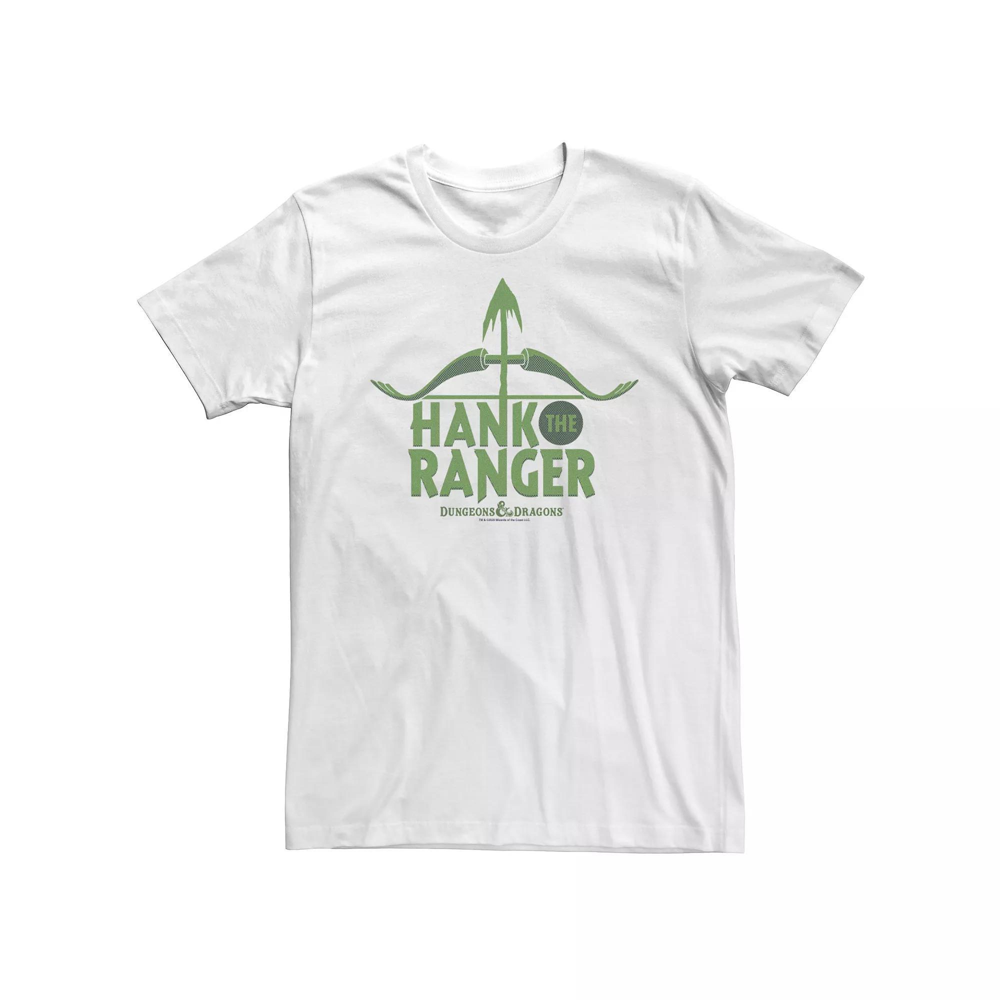 Big & Tall Dungeons & Dragons Hank The Ranger Logo Tee, Men's, Size: 5XL, White Product Image