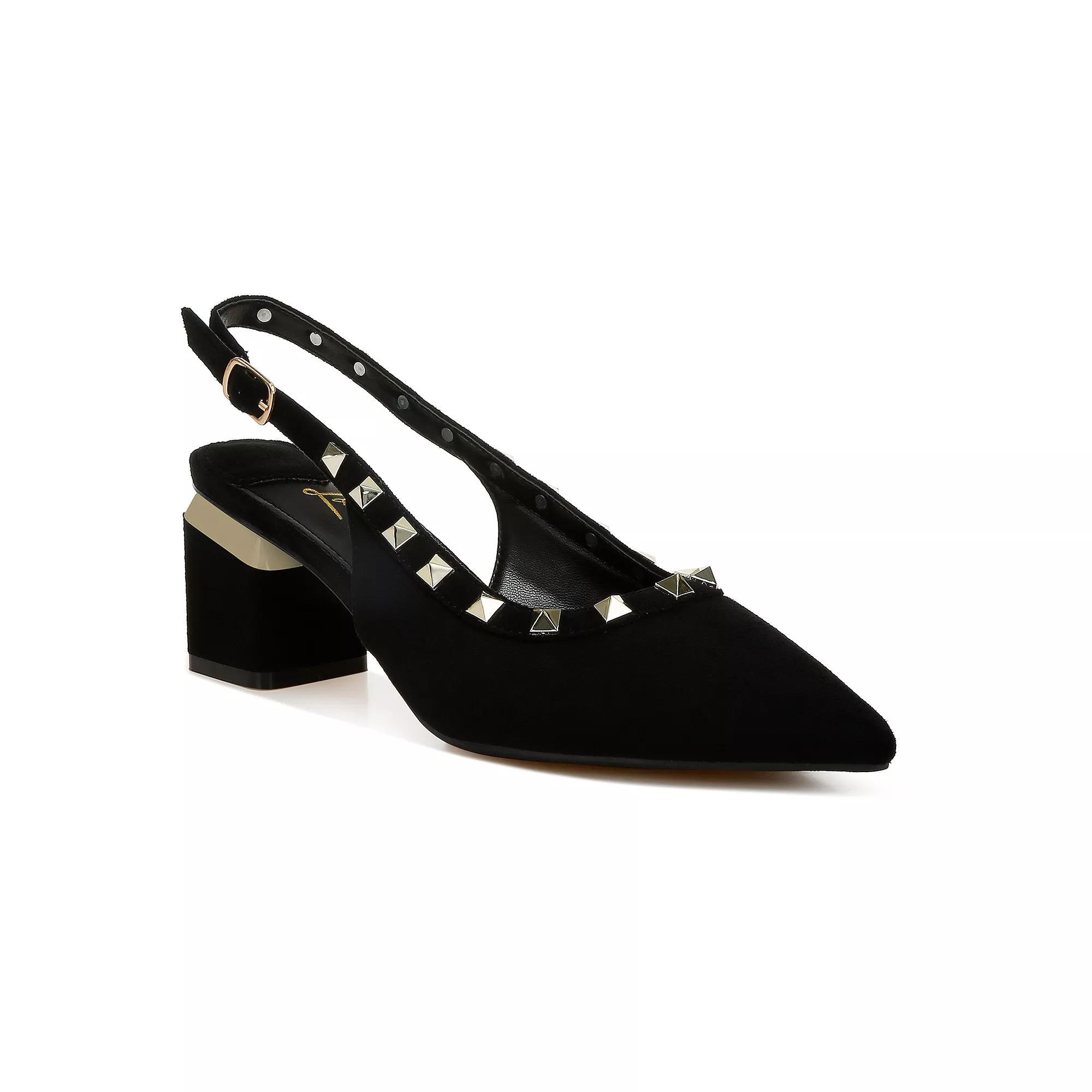 London Rag Ameya Women's Heeled Sandals, Size: 10, Black Product Image