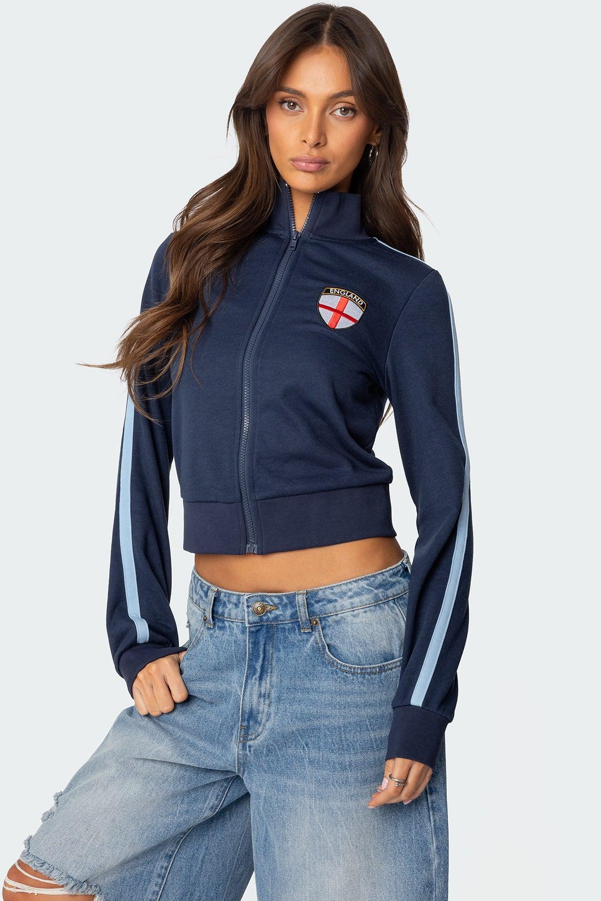 England Zip Up Sweatshirt Product Image