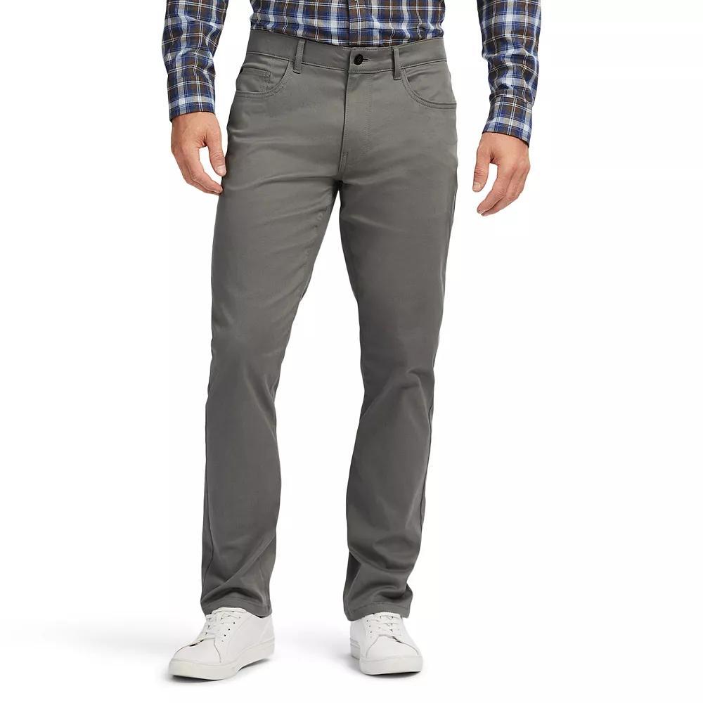 Men's IZOD Saltwater Chino Pants, Size: 34 X 32, Smoked White Product Image
