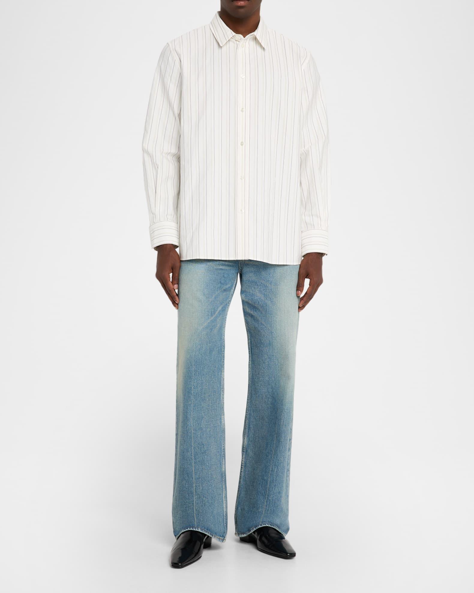 Men's Striped Sport Shirt Product Image