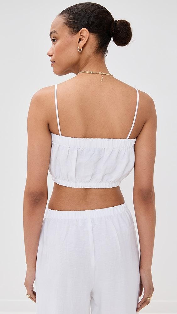 LE BOP Camille Cropped Linen Top | Shopbop Product Image