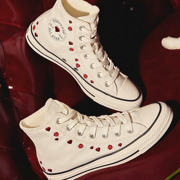 Womens Converse Chuck Taylor All Star Hearts And Roses High-Top Sneaker Product Image