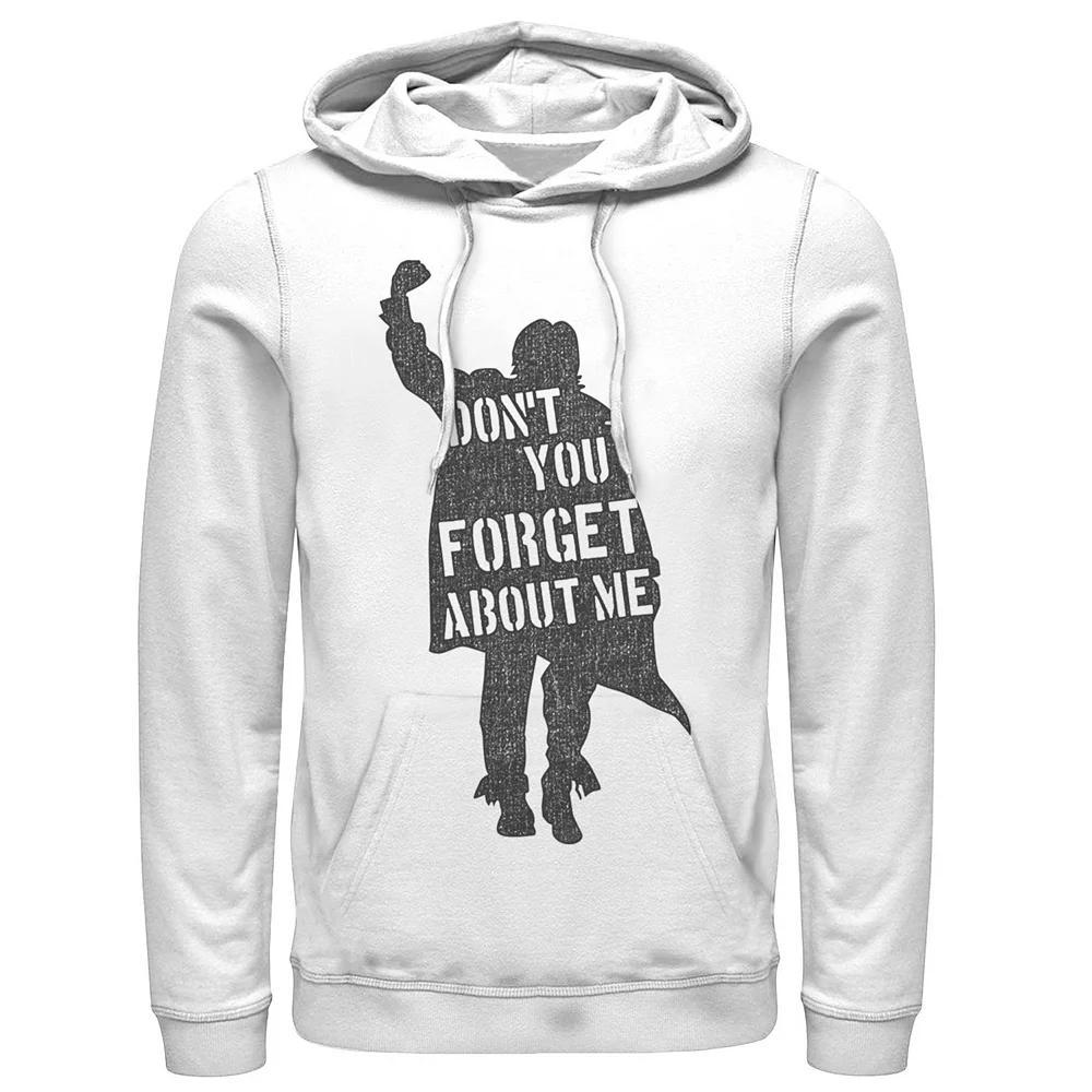 Men's Breakfast Club "Don't You Forget About Me Silhouette" Hoodie, Size: XL, White Product Image