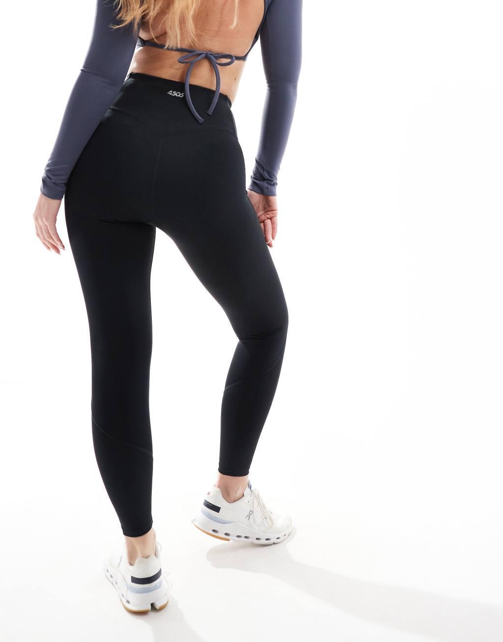 4505 Hourglass Icon bum sculpt gym legging in black  Product Image