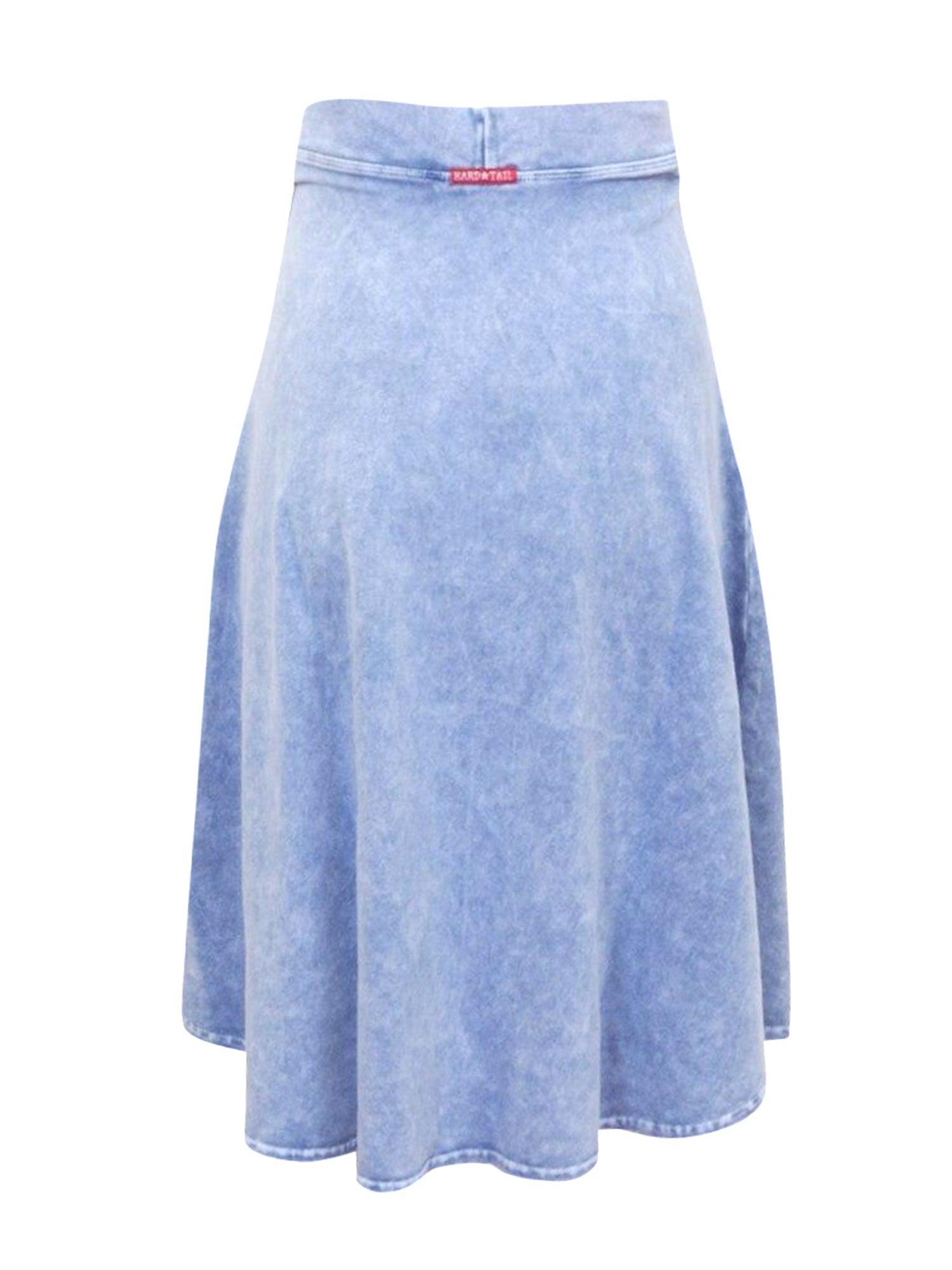 Hard Tail Easy Flare Knee Skirt W-646 Product Image