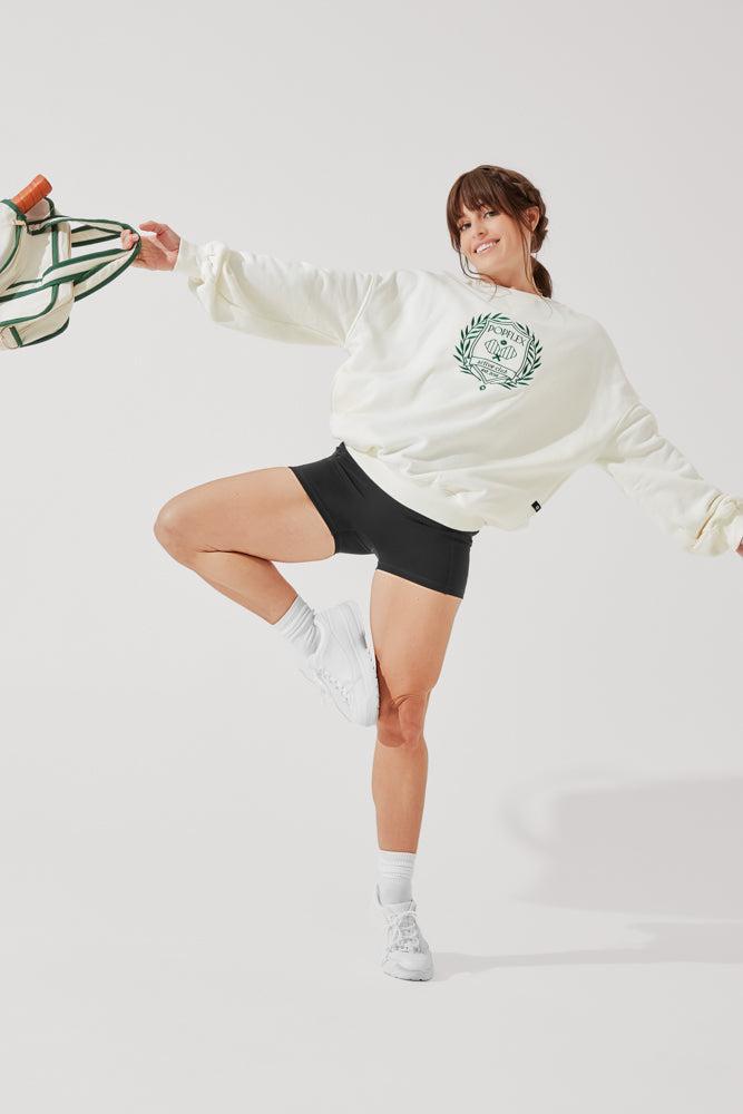 POPFLEX® Active Club Cloud Crewneck Sweater - Cream Product Image