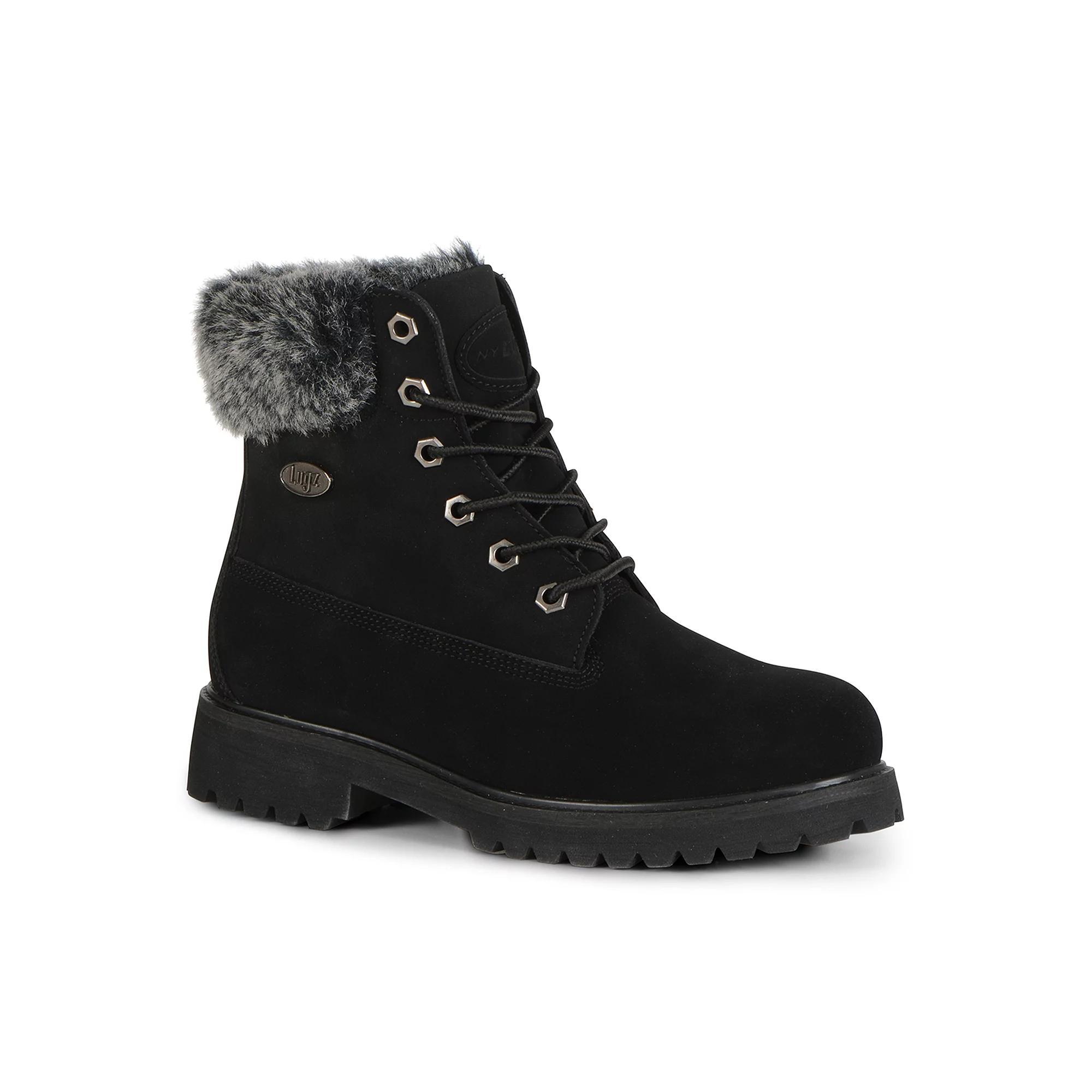Lugz Convoy Faux-Fur Women's Ankle Boots, Size: 7 Medium, Black Product Image