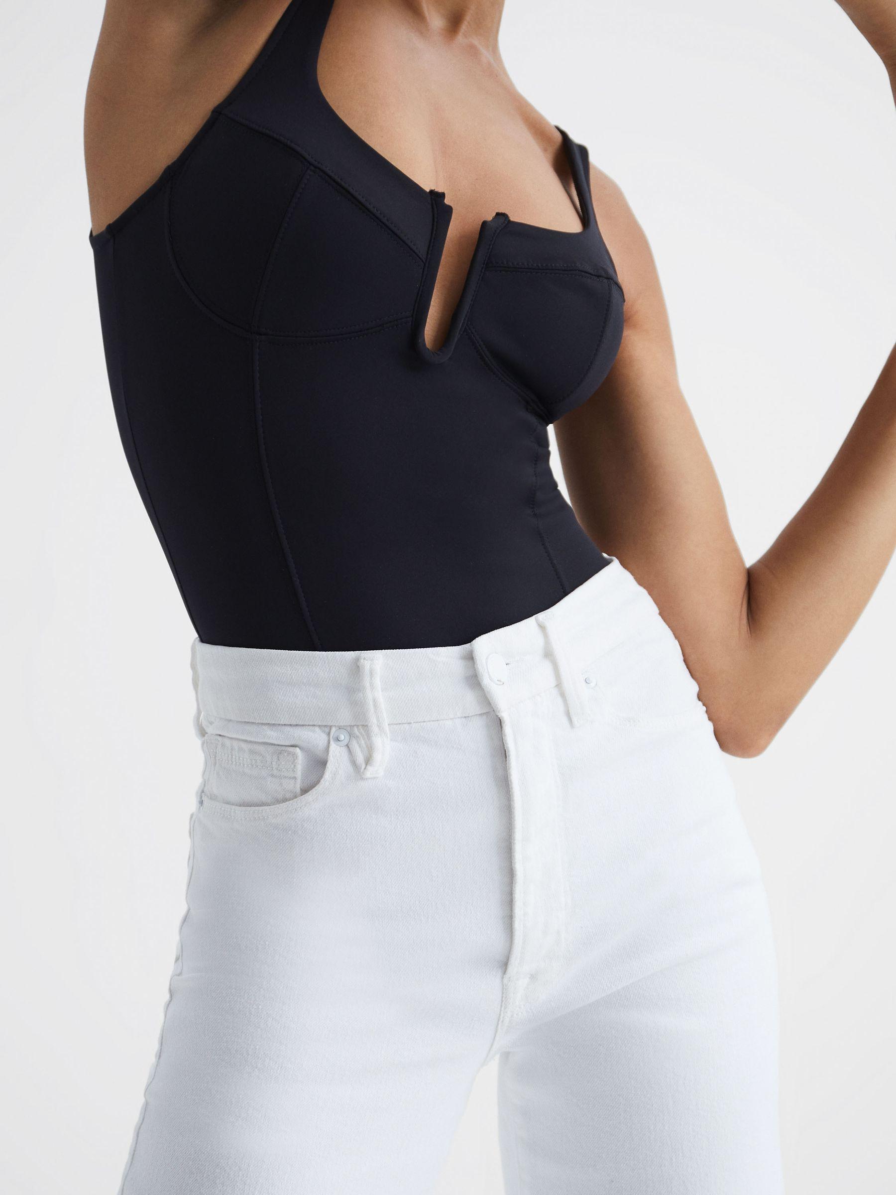 Good American Palazzo Jeans in White Product Image