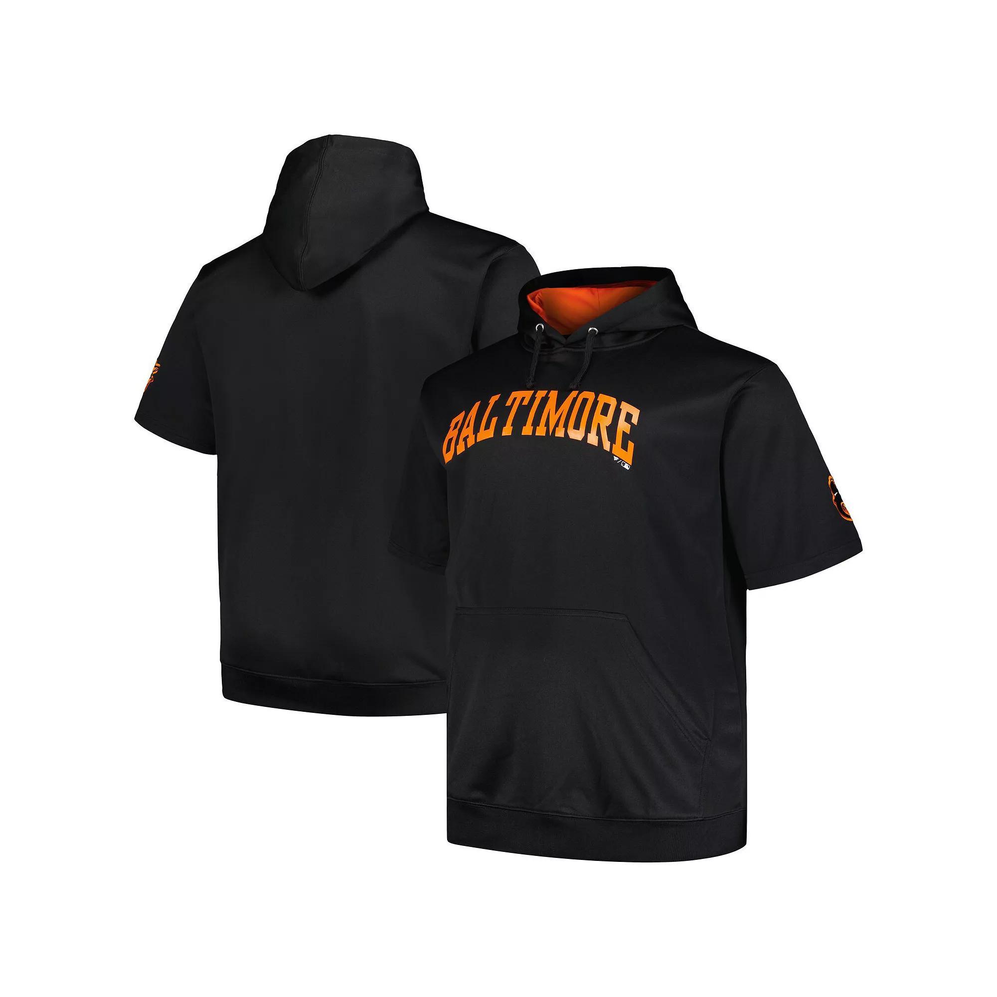 Men's Profile Black San Francisco Giants Big & Tall Contrast Short Sleeve Pullover Hoodie, Size: 2XB Product Image