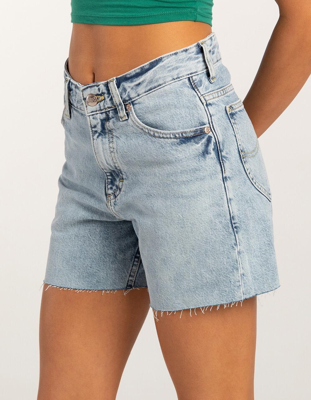 LEE Loose Cut off Rider Womens Denim Shorts - DENIM Product Image