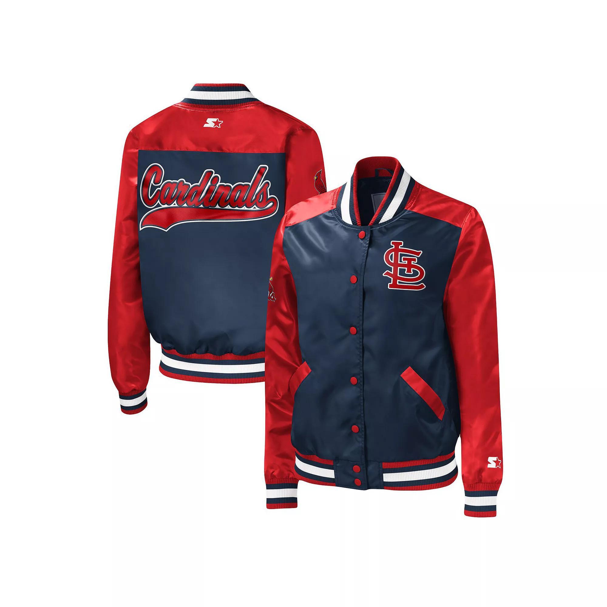 Women's Starter Navy St. Louis Cardinals The Legend Full-Snap Jacket, Size: Large, Blue Product Image