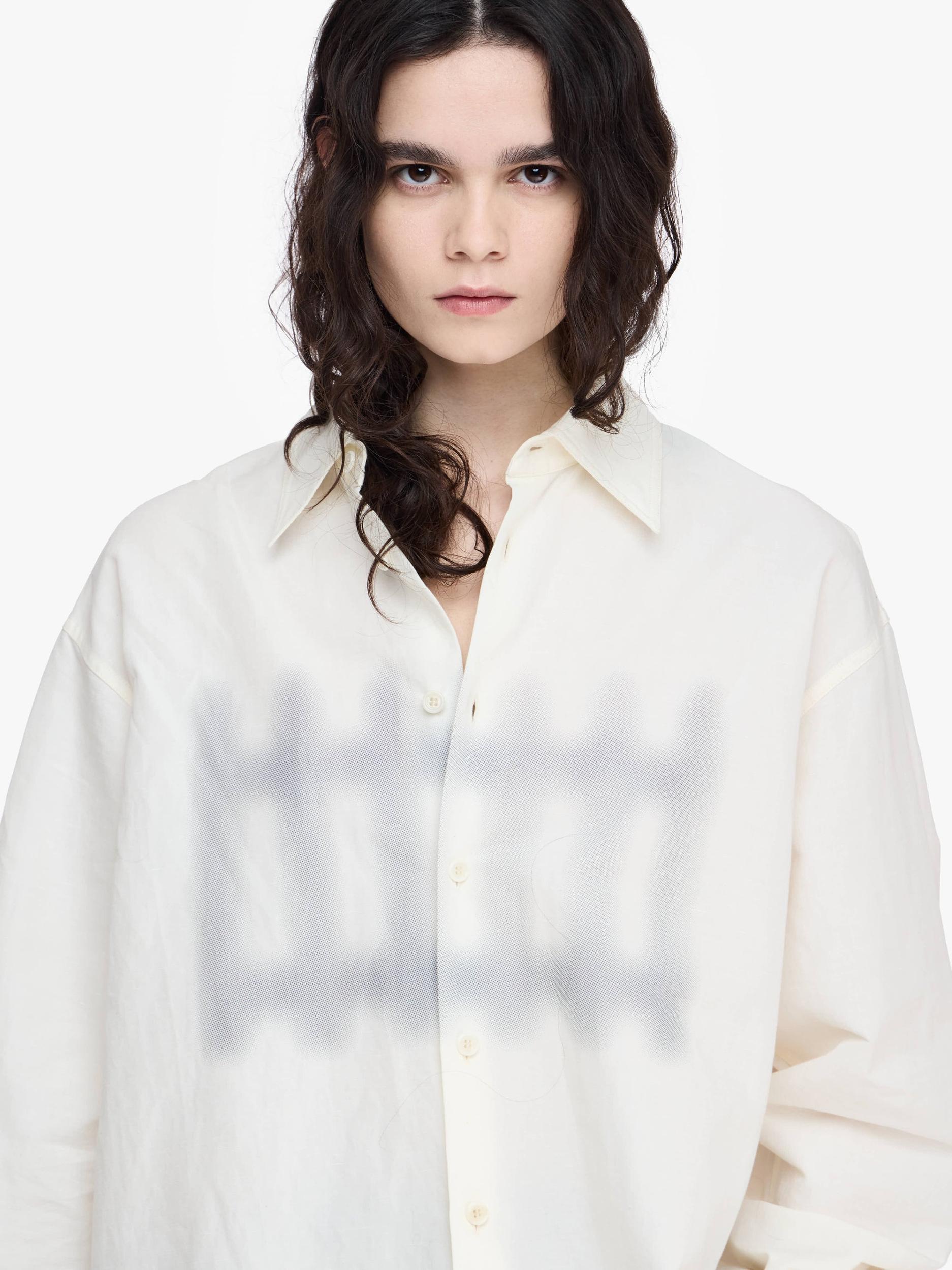 FENCE PRINTED BOXY SHIRT Product Image