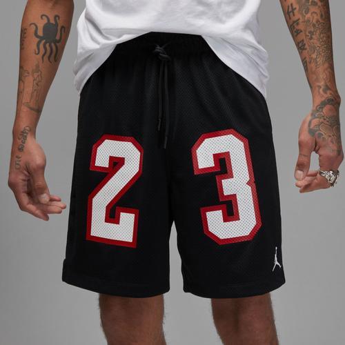 Jordan Mens Mesh GFX Shorts - White/Green Product Image