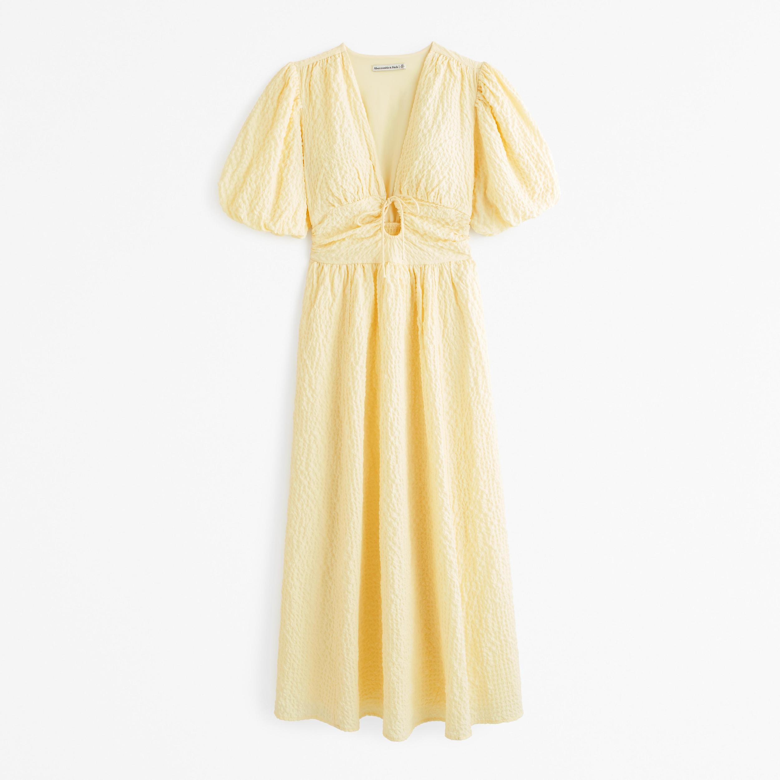 Tie-Front Textured Maxi Dress Product Image