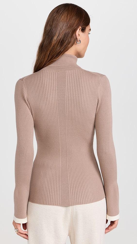 Varley Ravena Rib Knit High Neck Top | Shopbop Product Image