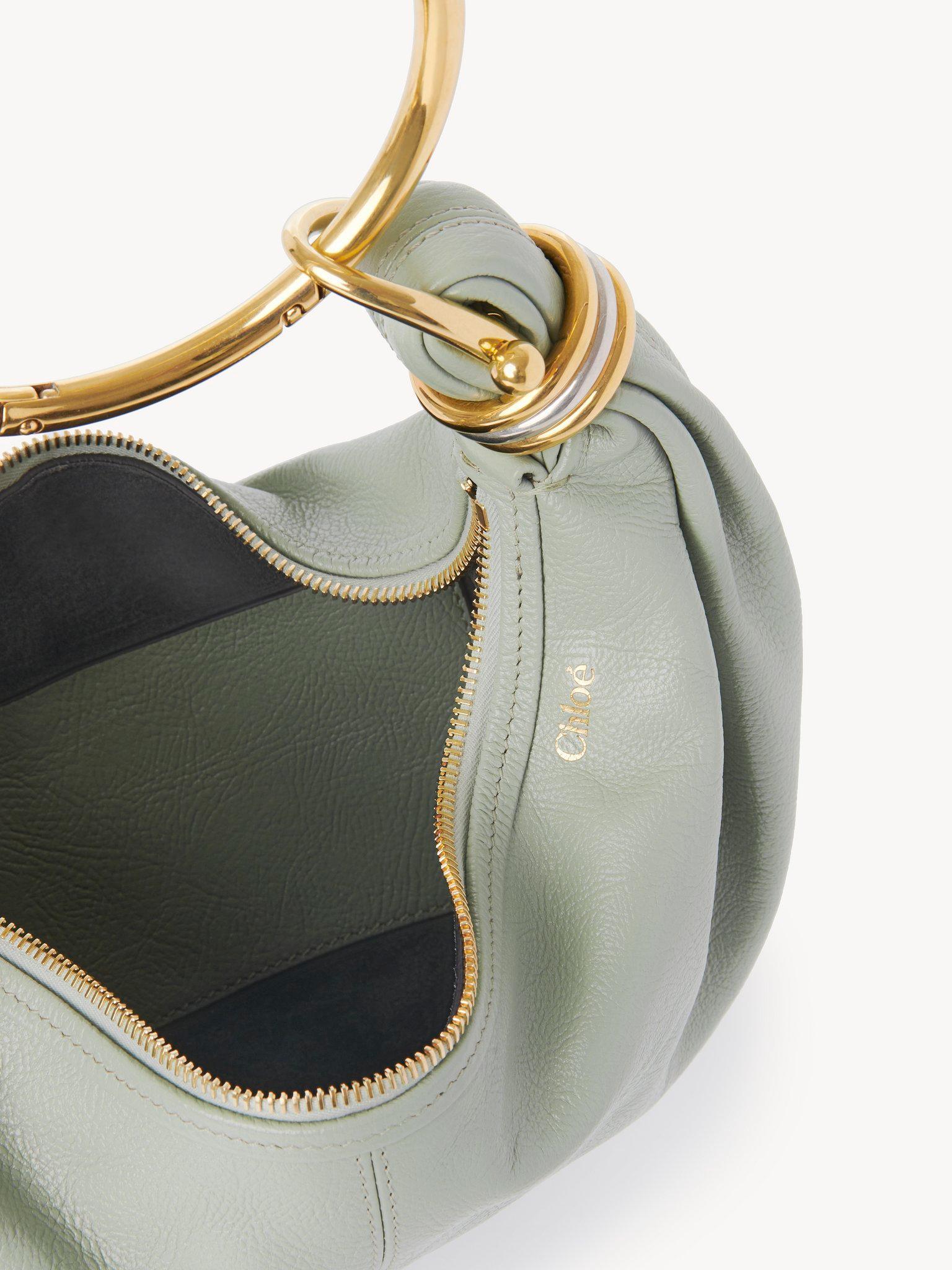 Small Bracelet hobo bag in grained leather Product Image