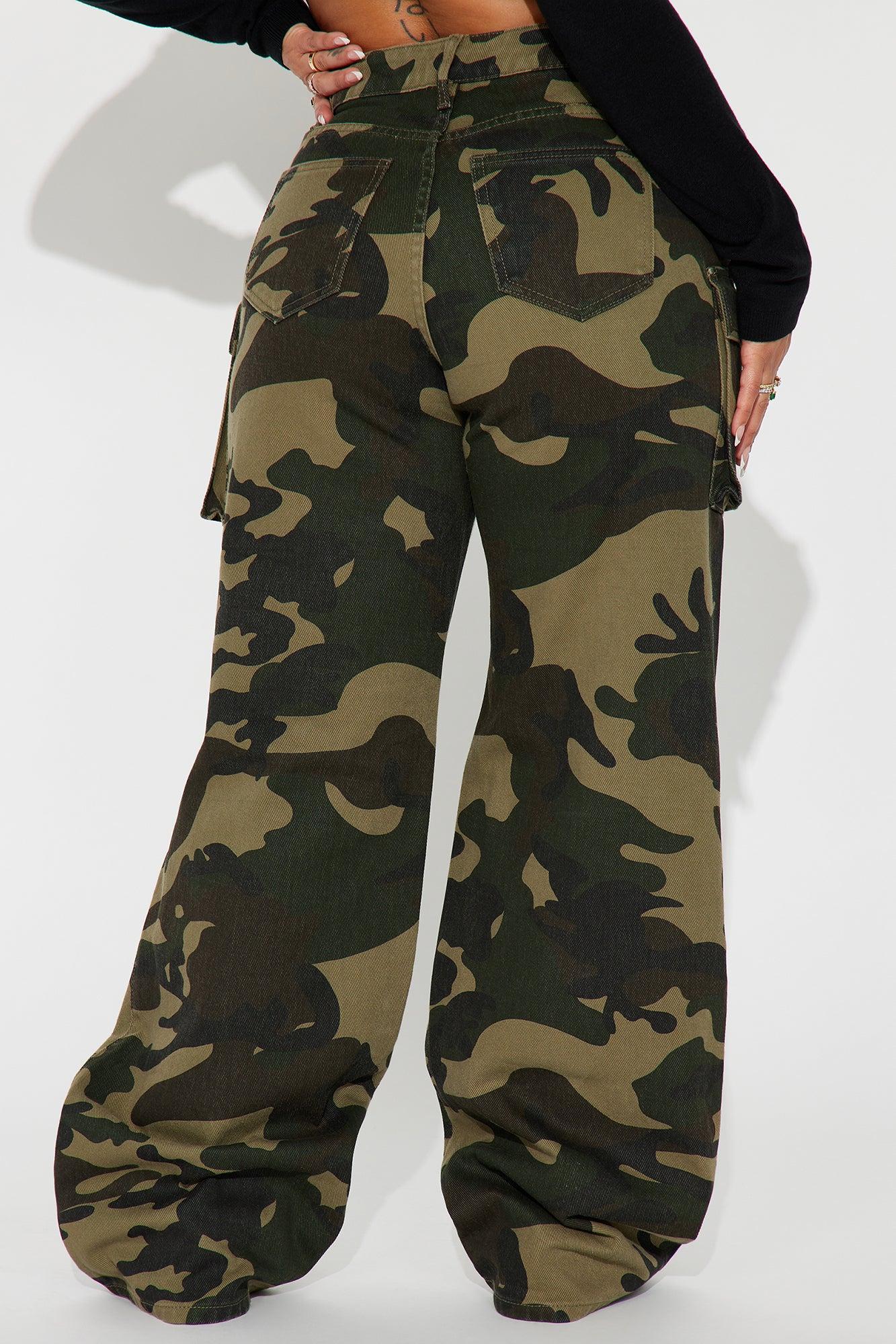 Knisa Camo Cargo Pant - Olive/combo Product Image