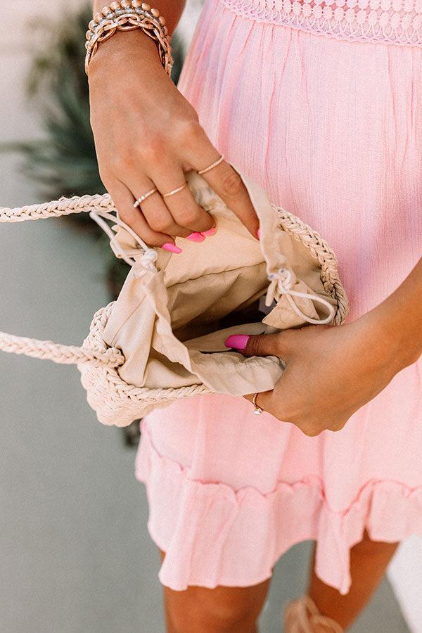 Soulful Look Woven Tote in Cream Product Image
