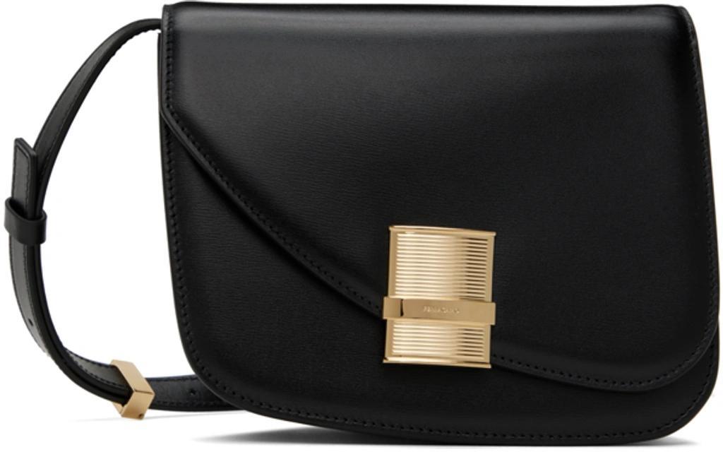 FERRAGAMO Small Fiamma Crossbody Bag In Black Product Image