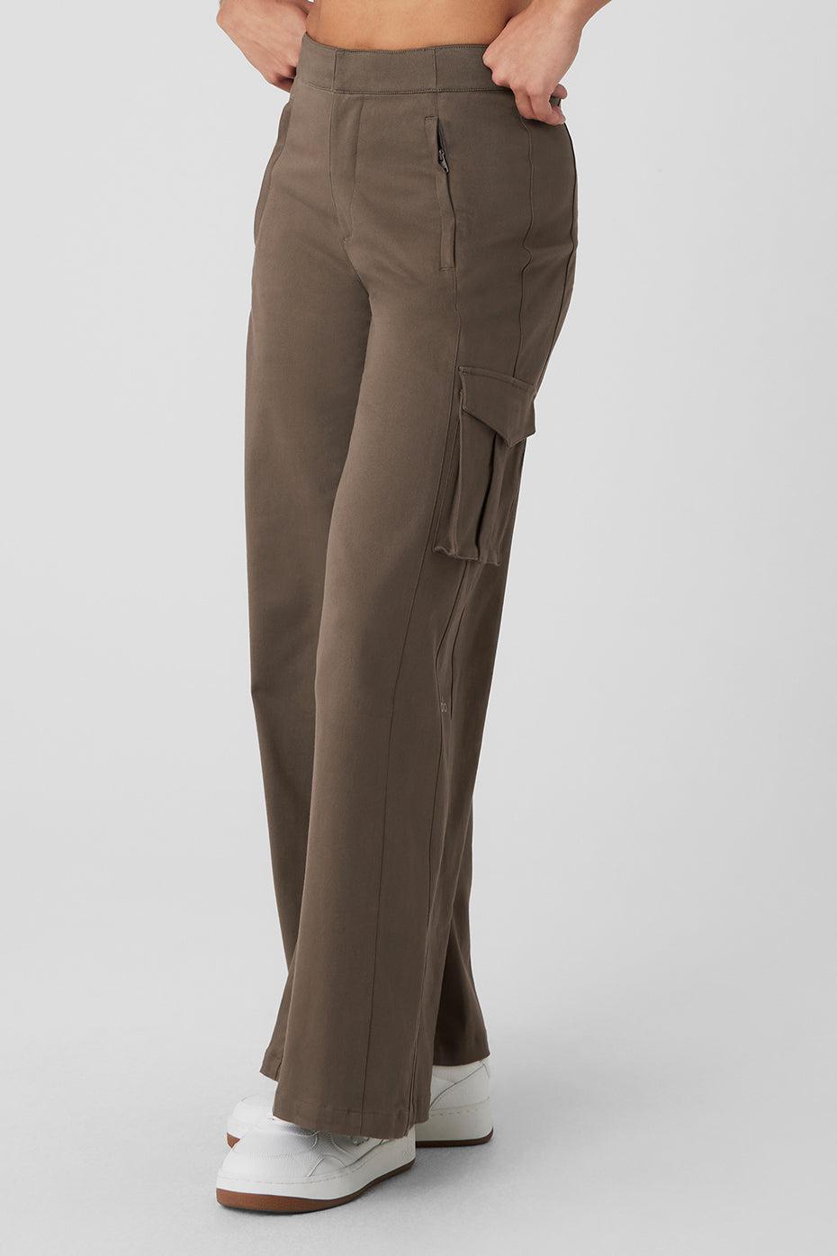 Show Off Cargo Wide Leg Trouser - Olive Tree Product Image